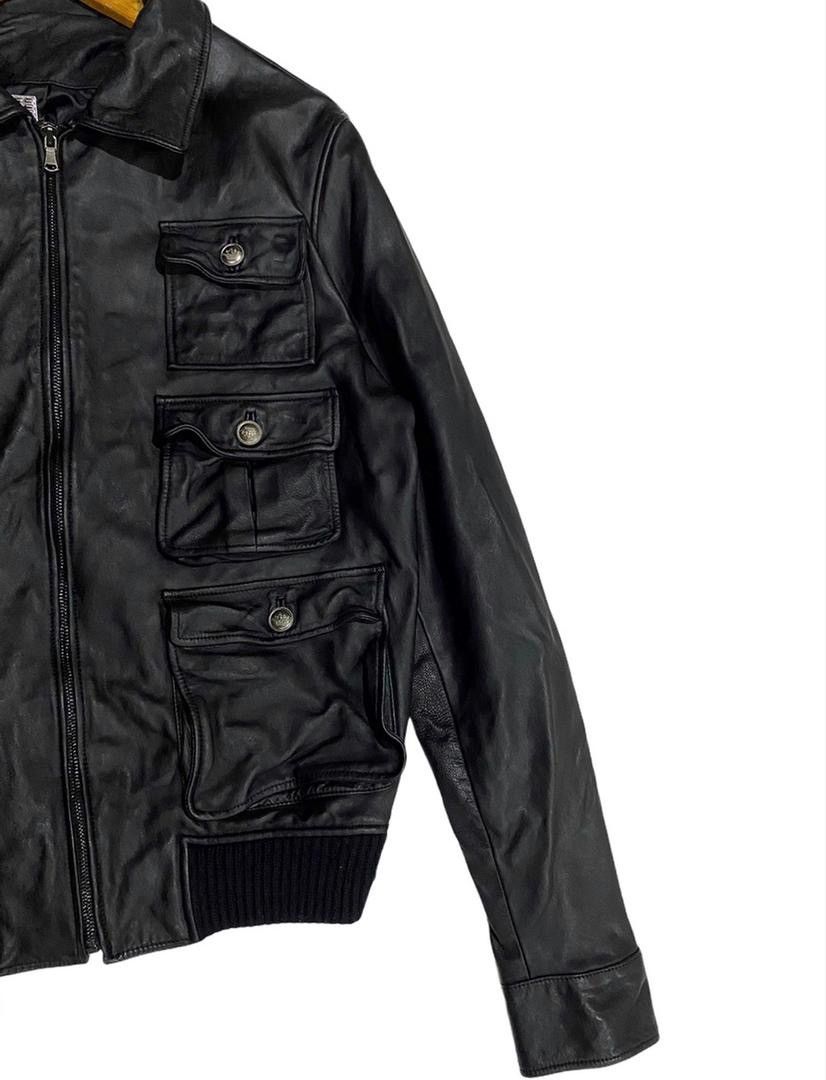 Japanese Brand × Seditionaries × Vintage 💥Best offer💥🧨Korean six pocket Tactical Leather Jacket Size US L / EU 52-54 / 3 - 8 Thumbnail
