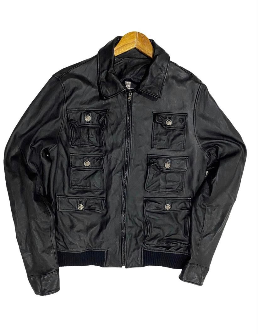 Japanese Brand × Seditionaries × Vintage 💥Best offer💥🧨Korean six pocket Tactical Leather Jacket Size US L / EU 52-54 / 3 - 1 Thumbnail