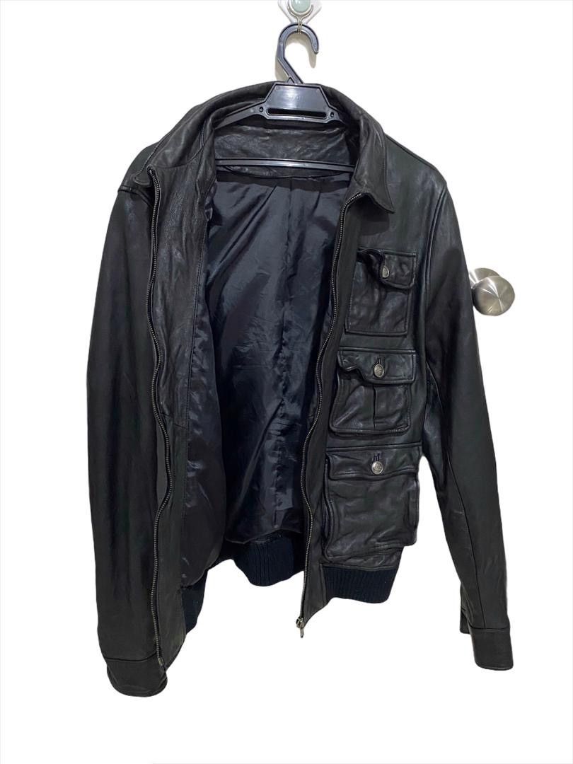 Japanese Brand × Seditionaries × Vintage 💥Best offer💥🧨Korean six pocket Tactical Leather Jacket Size US L / EU 52-54 / 3 - 4 Thumbnail