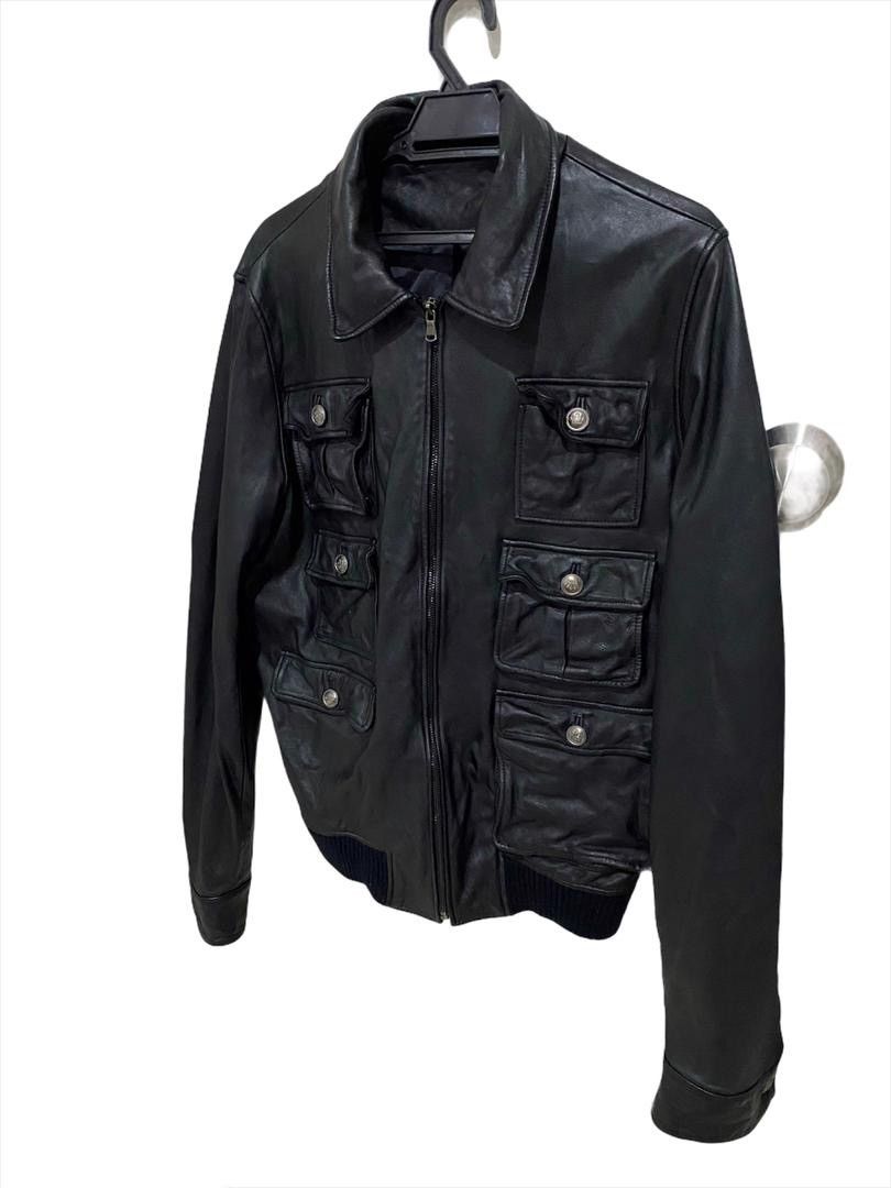 Japanese Brand × Seditionaries × Vintage 💥Best offer💥🧨Korean six pocket Tactical Leather Jacket Size US L / EU 52-54 / 3 - 2 Thumbnail