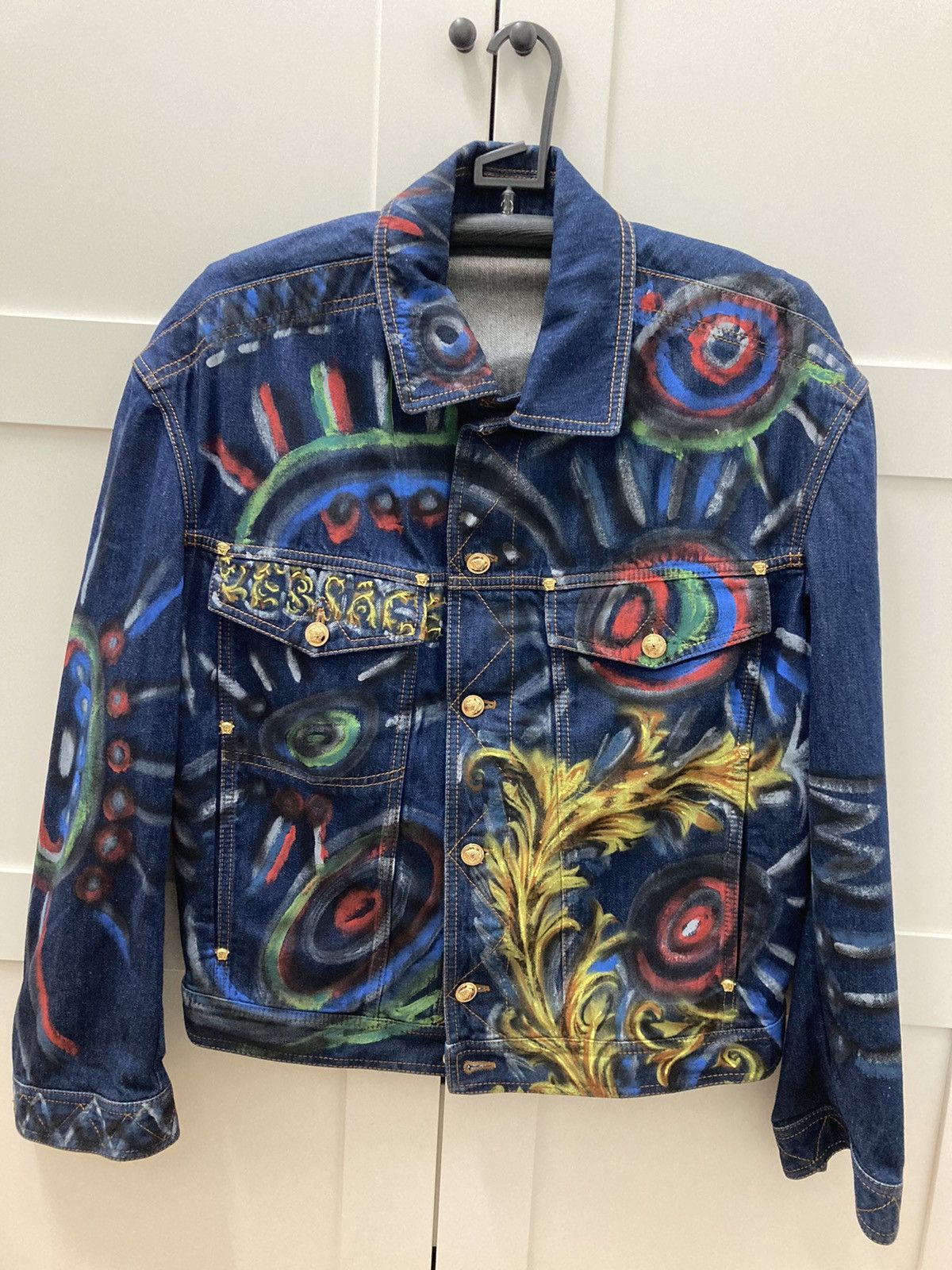 Versace VERSACE MAINLINE RARE HAND PAINTED JACKET Size US M / EU 48-50 / 2 - 1 Thumbnail