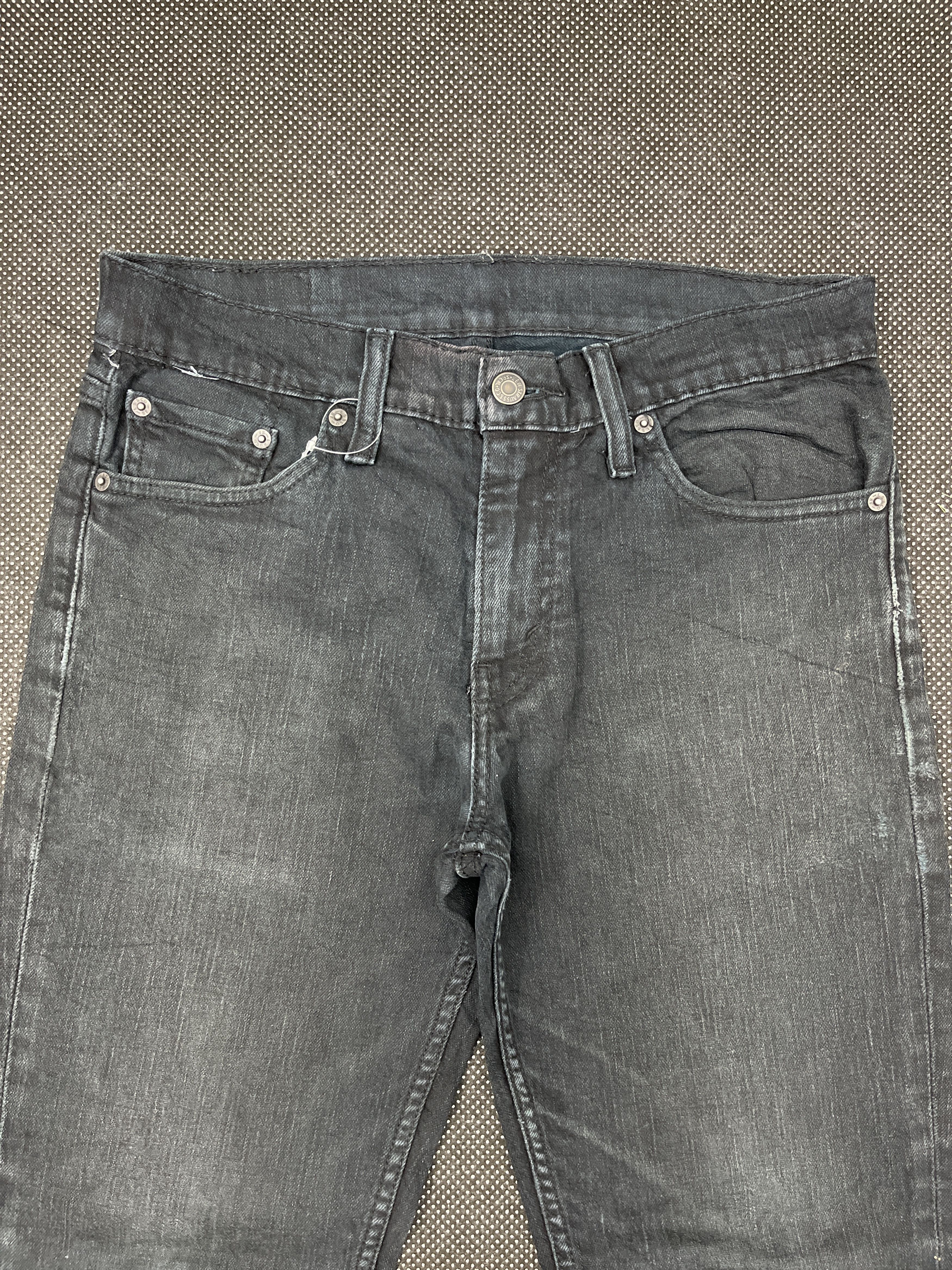 Levi's × Vintage Vintage Levis 511 Slim Fit Black Jeans - J052 Size US 30 / EU 46 - 3 Thumbnail