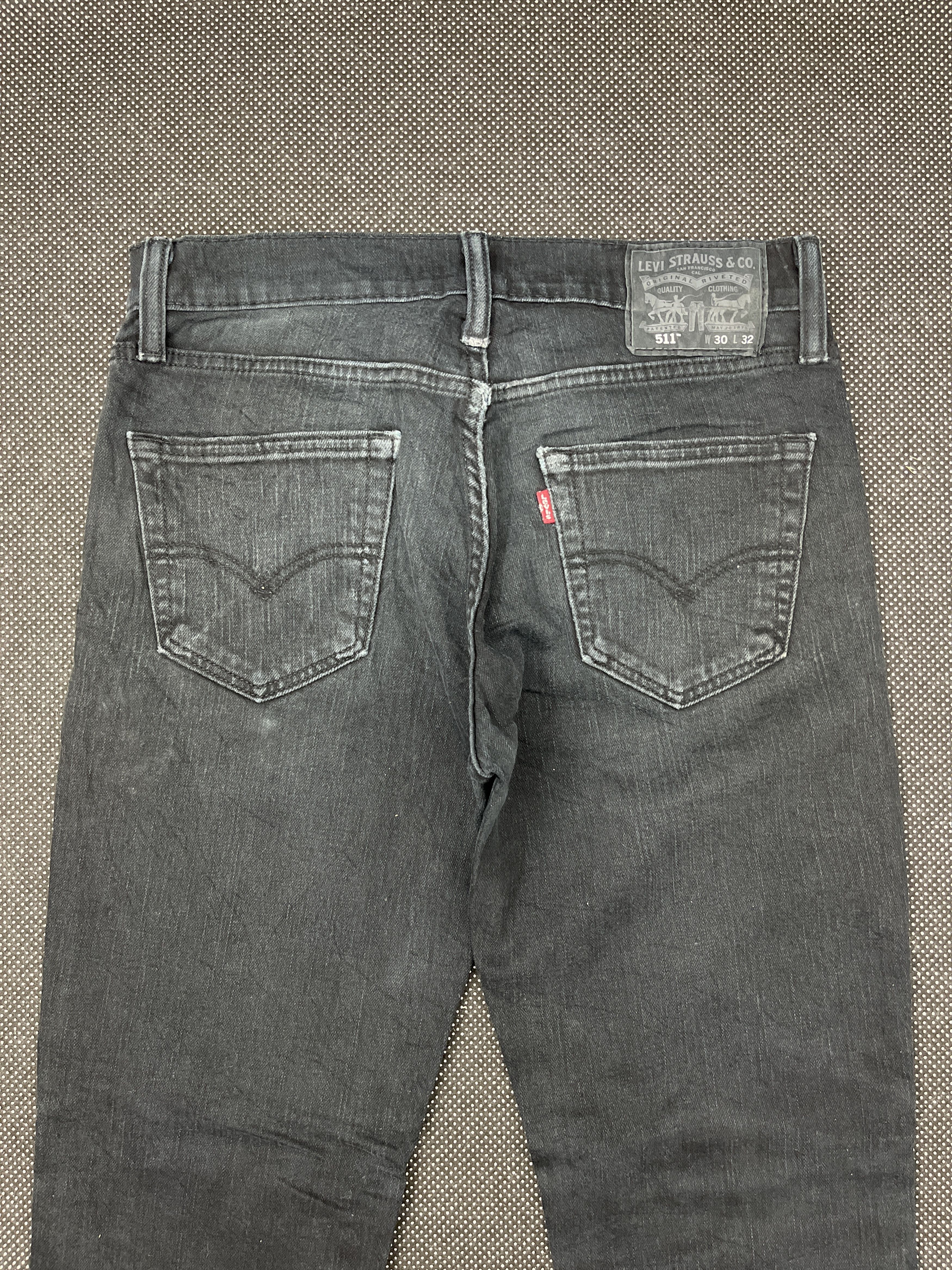 Levi's × Vintage Vintage Levis 511 Slim Fit Black Jeans - J052 Size US 30 / EU 46 - 4 Thumbnail