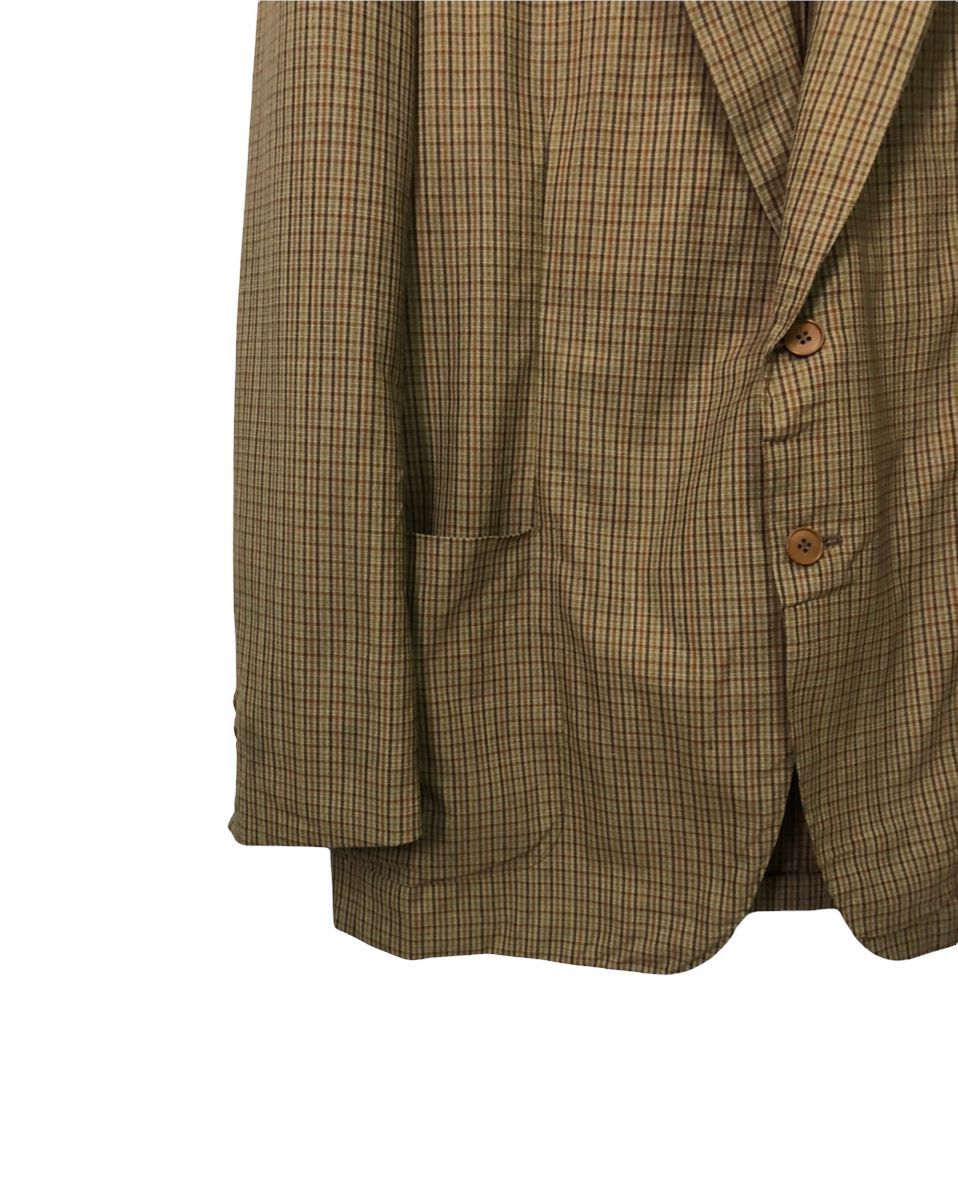 Vintage Vintage Lanvin Paris Plaid Blazer Coat Jacket Size US L / EU 52-54 / 3 - 3 Thumbnail