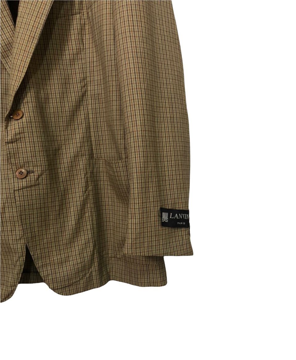 Vintage Vintage Lanvin Paris Plaid Blazer Coat Jacket Size US L / EU 52-54 / 3 - 2 Thumbnail