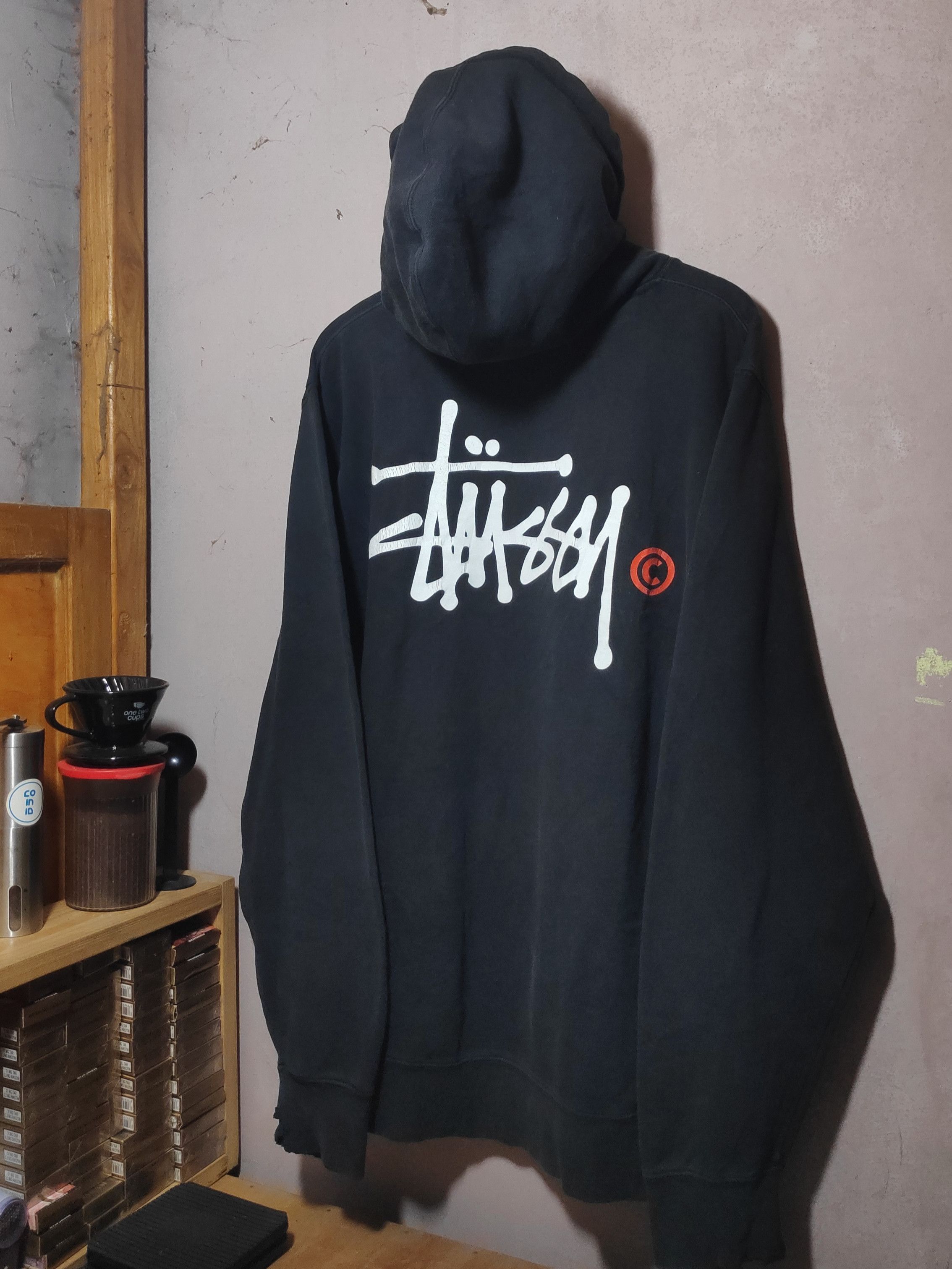 Stussy Signature / Big Logo Hoodie International Vintage