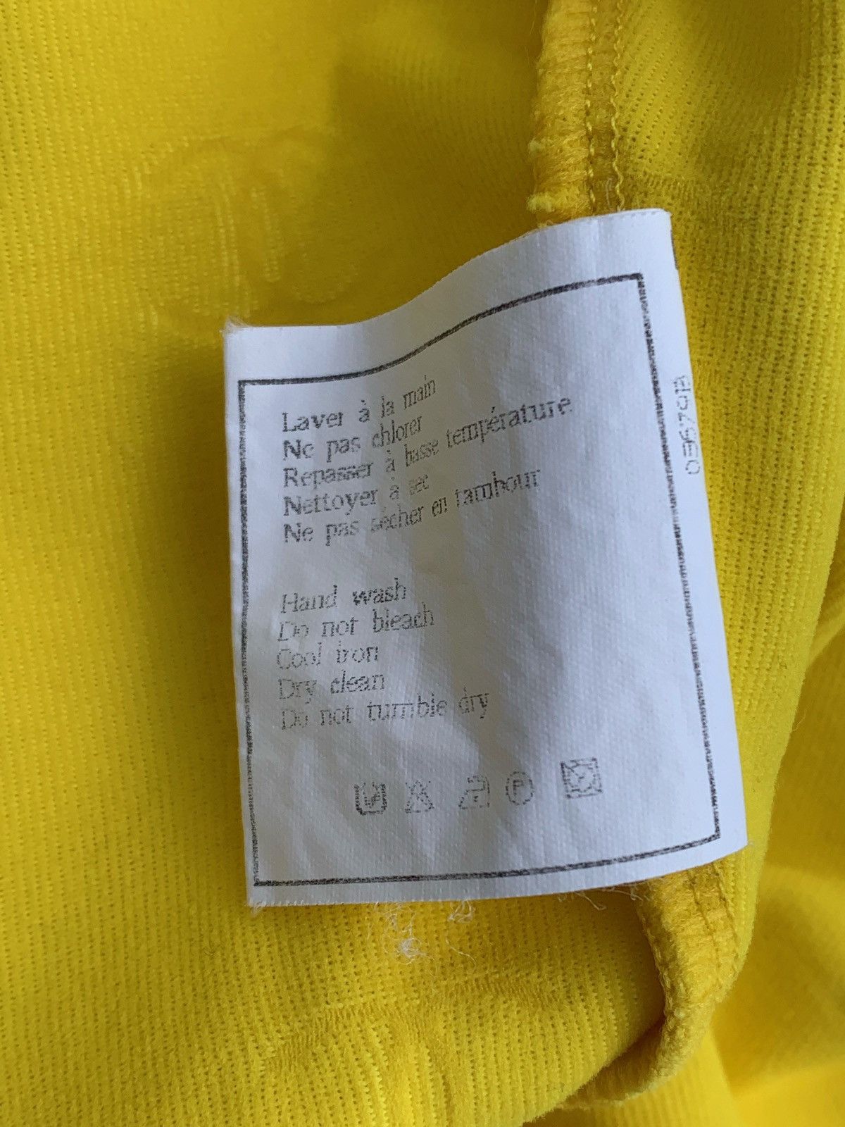 Chanel Chanel 1997 CC Logo-Embroidered Yellow Crop Top T-Shirt Size S / US 4 / IT 40 - 7 Thumbnail