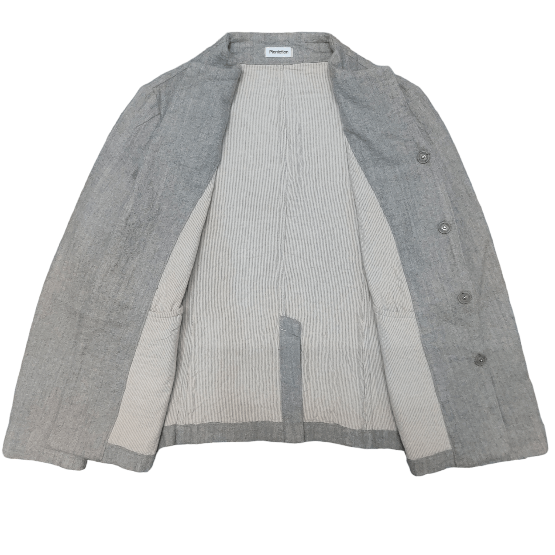 Issey Miyake Vintage Plantation by Issey Miyake Collarless Jacket Size US M / EU 48-50 / 2 - 5 Thumbnail