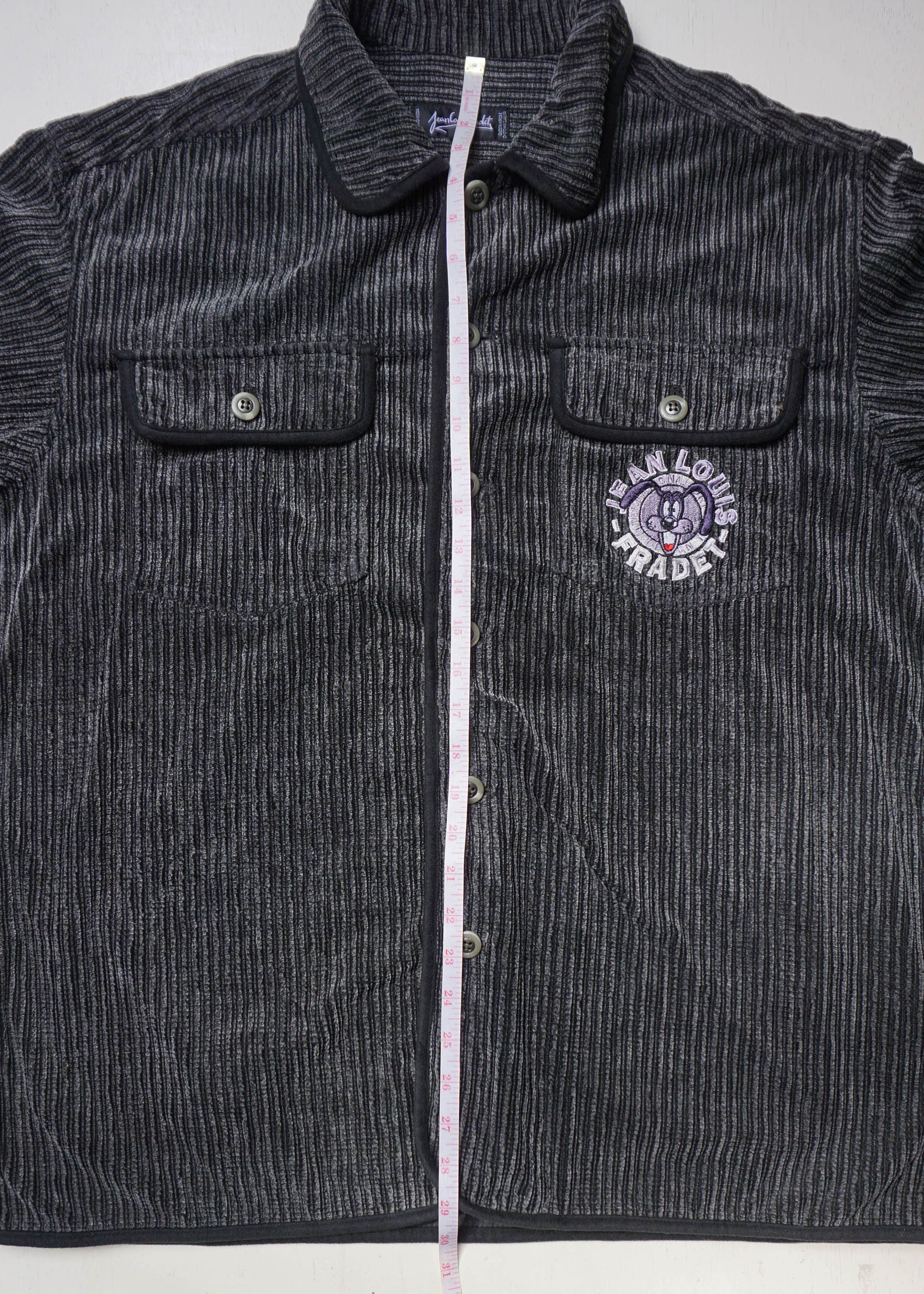 Japanese Brand JEAN LOUIS FRADET Oversized Corduroy Shirt Size US XXL / EU 58 / 5 - 9 Thumbnail
