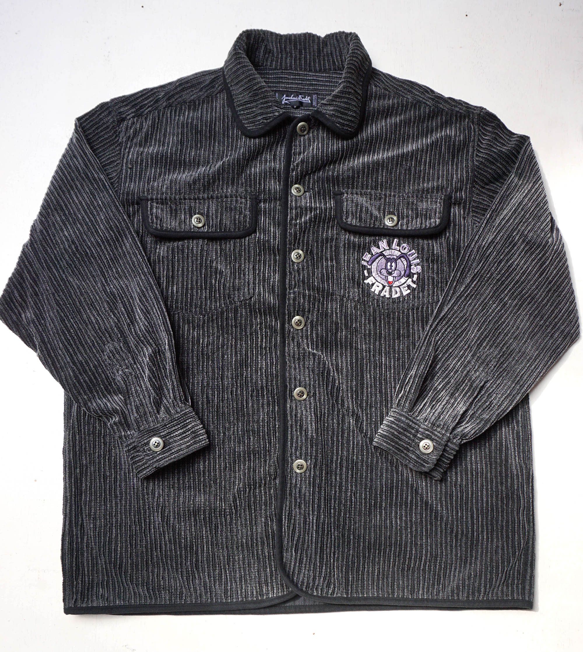 Japanese Brand JEAN LOUIS FRADET Oversized Corduroy Shirt Size US XXL / EU 58 / 5 - 2 Thumbnail