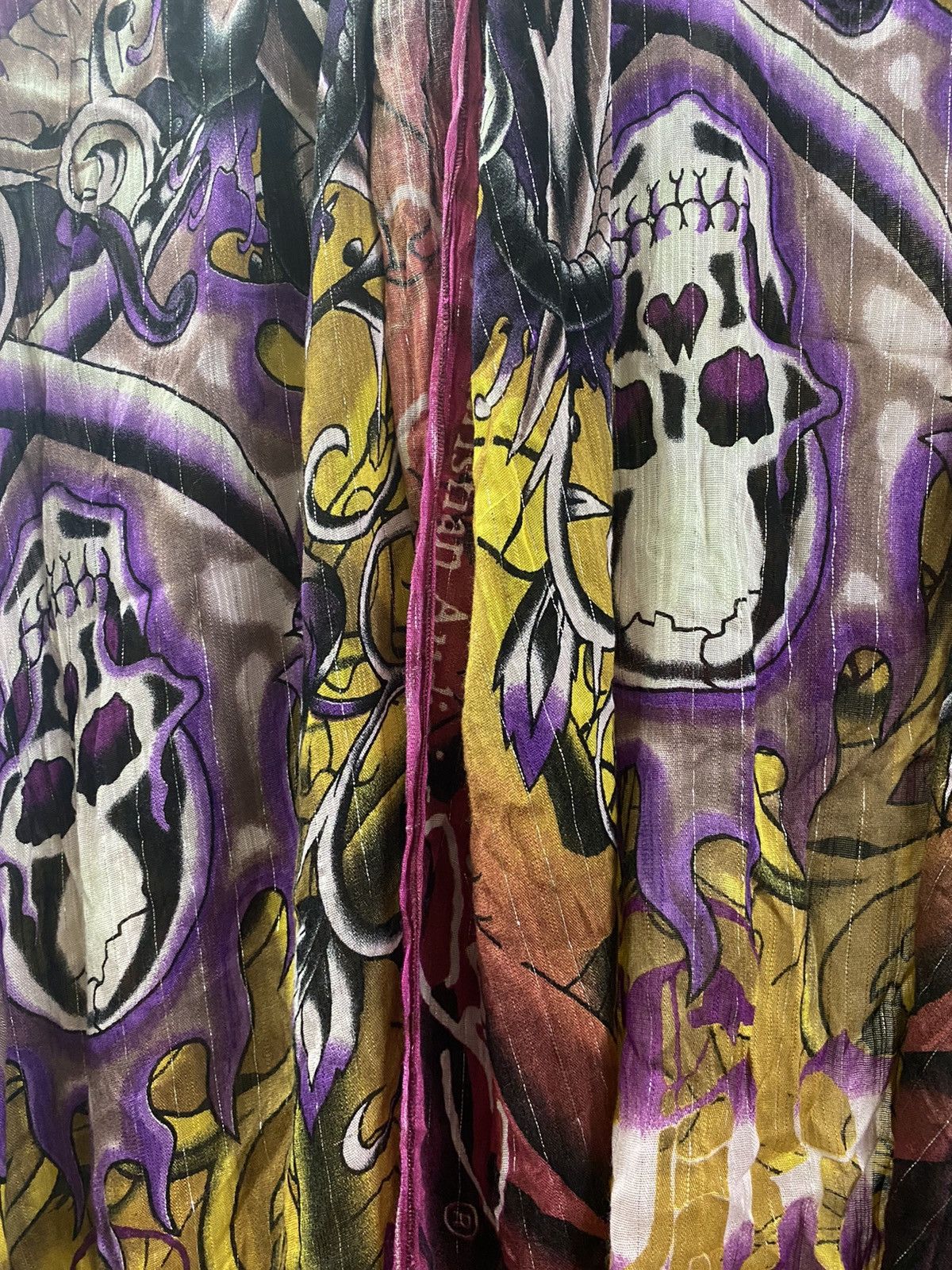 Art Comes First × Ed Hardy Ed Hardy by Christian Audigier Scarf Size ONE SIZE - 7 Thumbnail