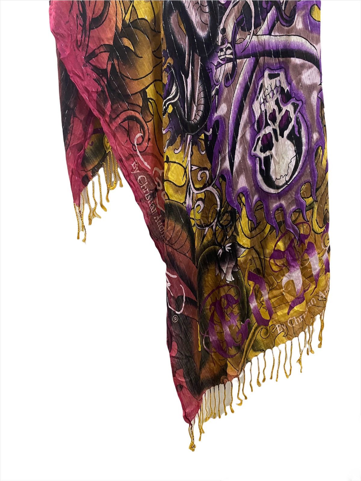 Art Comes First × Ed Hardy Ed Hardy by Christian Audigier Scarf Size ONE SIZE - 3 Thumbnail