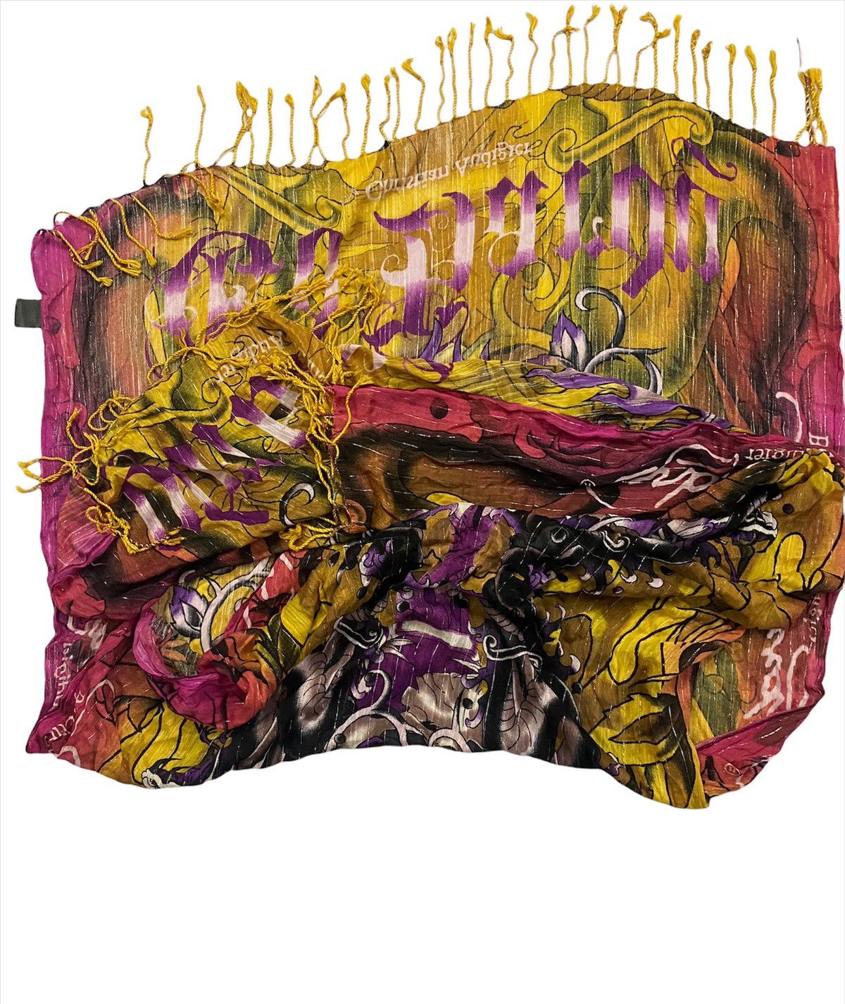 Art Comes First × Ed Hardy Ed Hardy by Christian Audigier Scarf Size ONE SIZE - 5 Thumbnail