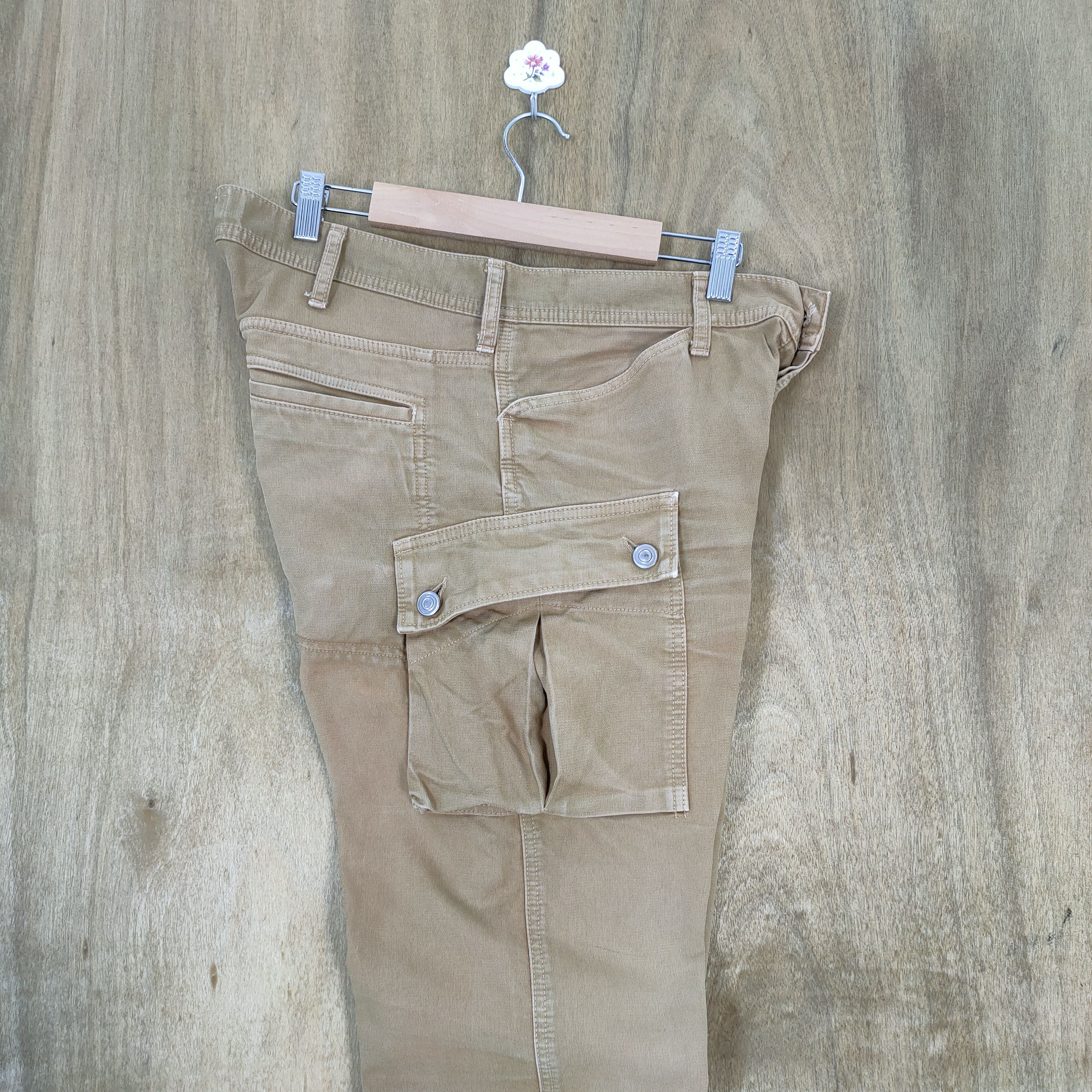 Spellbound VINTAGE SPELLBOUND FADED BROWN CARGO PANTS Size US 33 - 13 Thumbnail