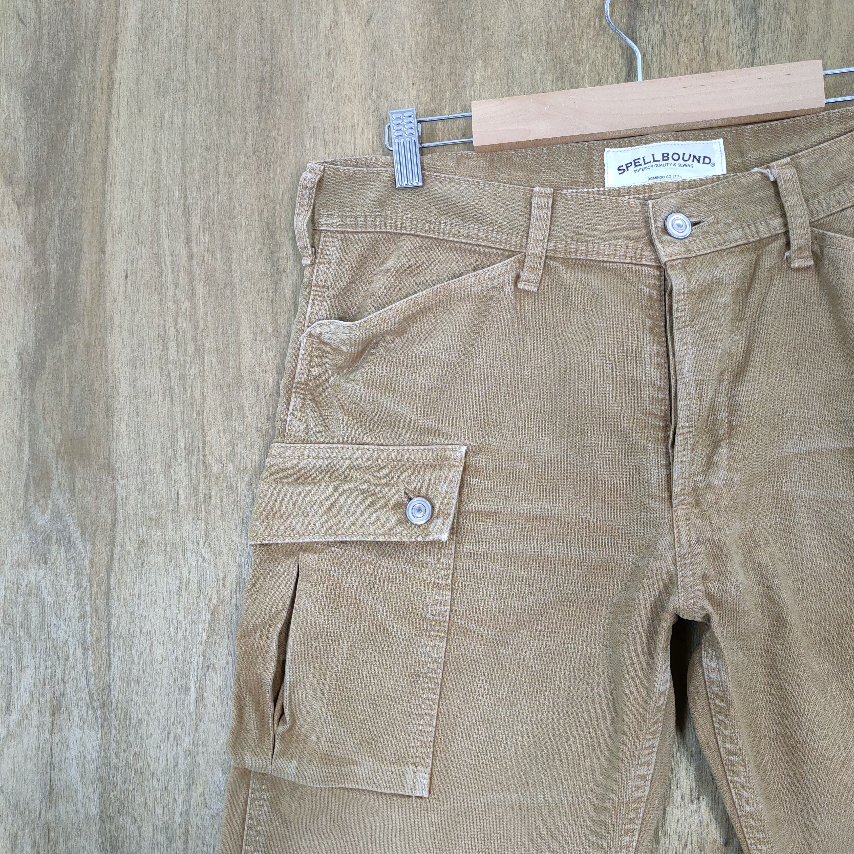 Spellbound VINTAGE SPELLBOUND FADED BROWN CARGO PANTS Size US 33 - 6 Thumbnail