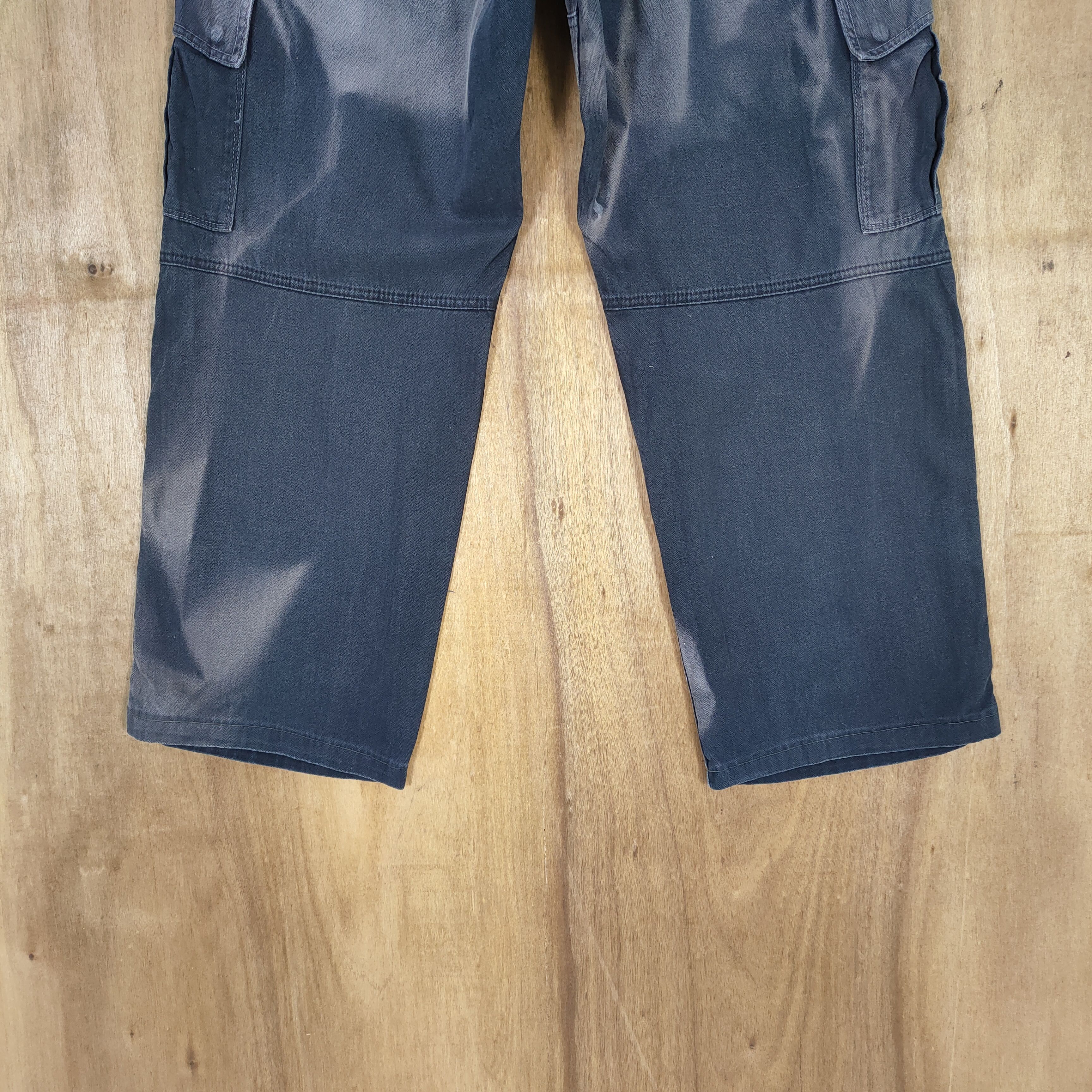 Japanese Brand VINTAGE EVENRIVER FADED WORKWEAR BAGGY CARGO PANTS Size US 36 / EU 52 - 10 Thumbnail
