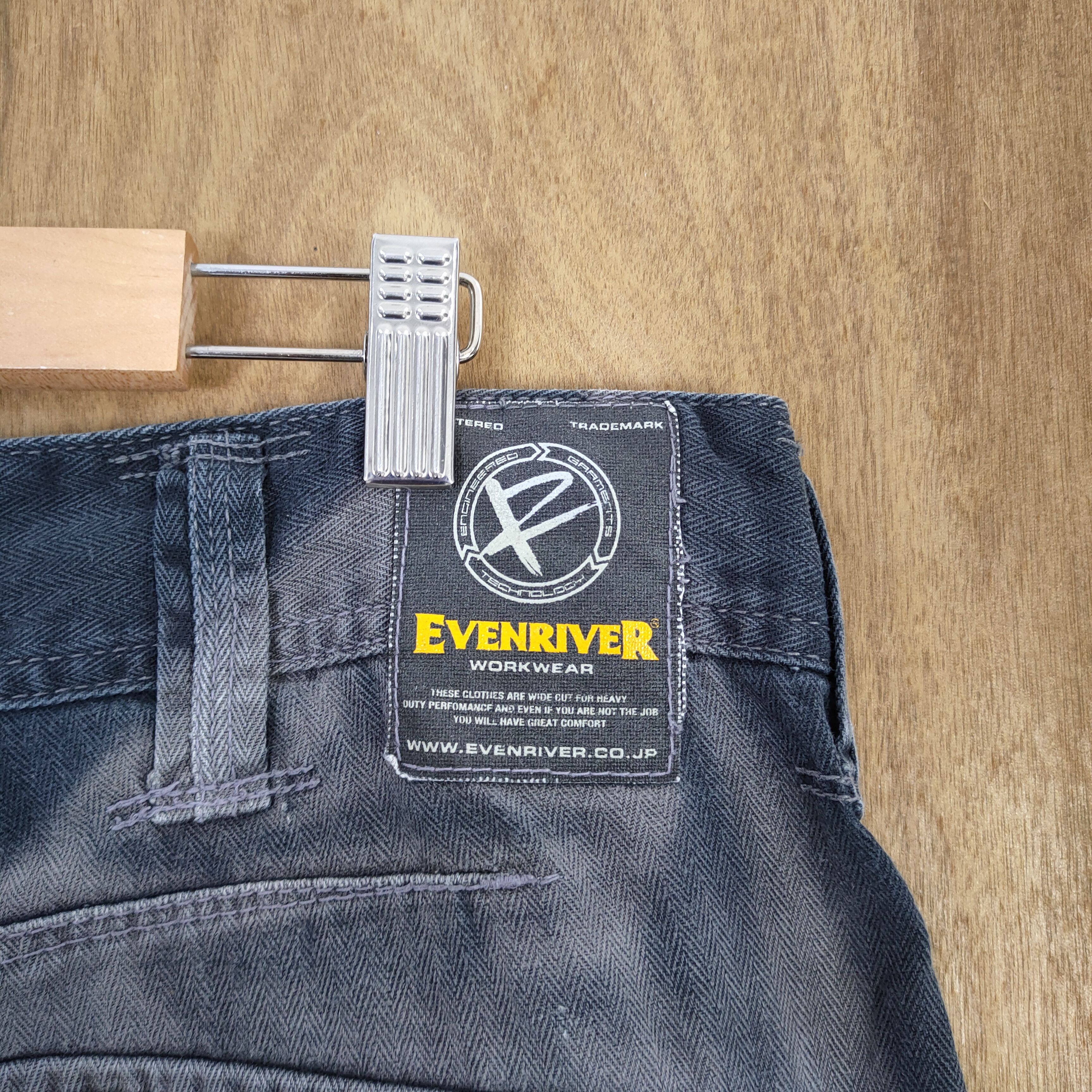 Japanese Brand VINTAGE EVENRIVER FADED WORKWEAR BAGGY CARGO PANTS Size US 36 / EU 52 - 12 Thumbnail