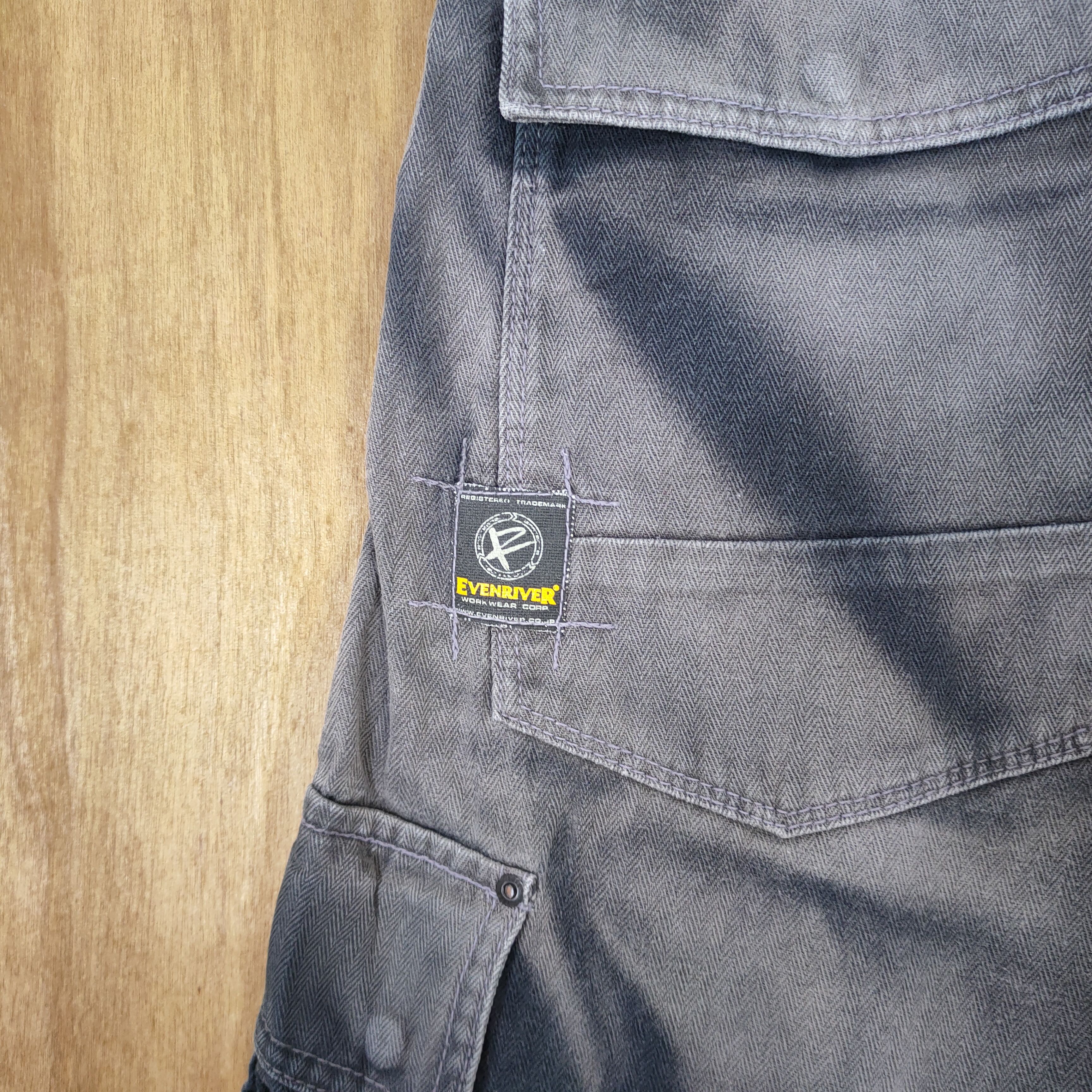 Japanese Brand VINTAGE EVENRIVER FADED WORKWEAR BAGGY CARGO PANTS Size US 36 / EU 52 - 13 Thumbnail