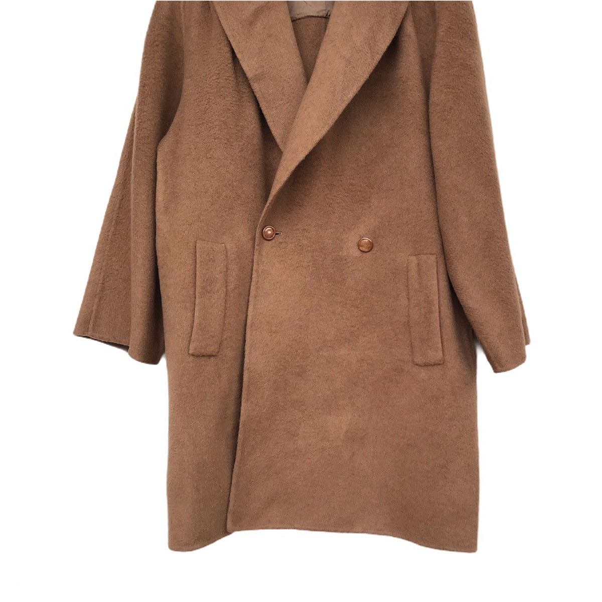 Carven × Vintage Vintage Carven Paris Camel wool dark brown double breasted Size US L / EU 52-54 / 3 - 3 Thumbnail