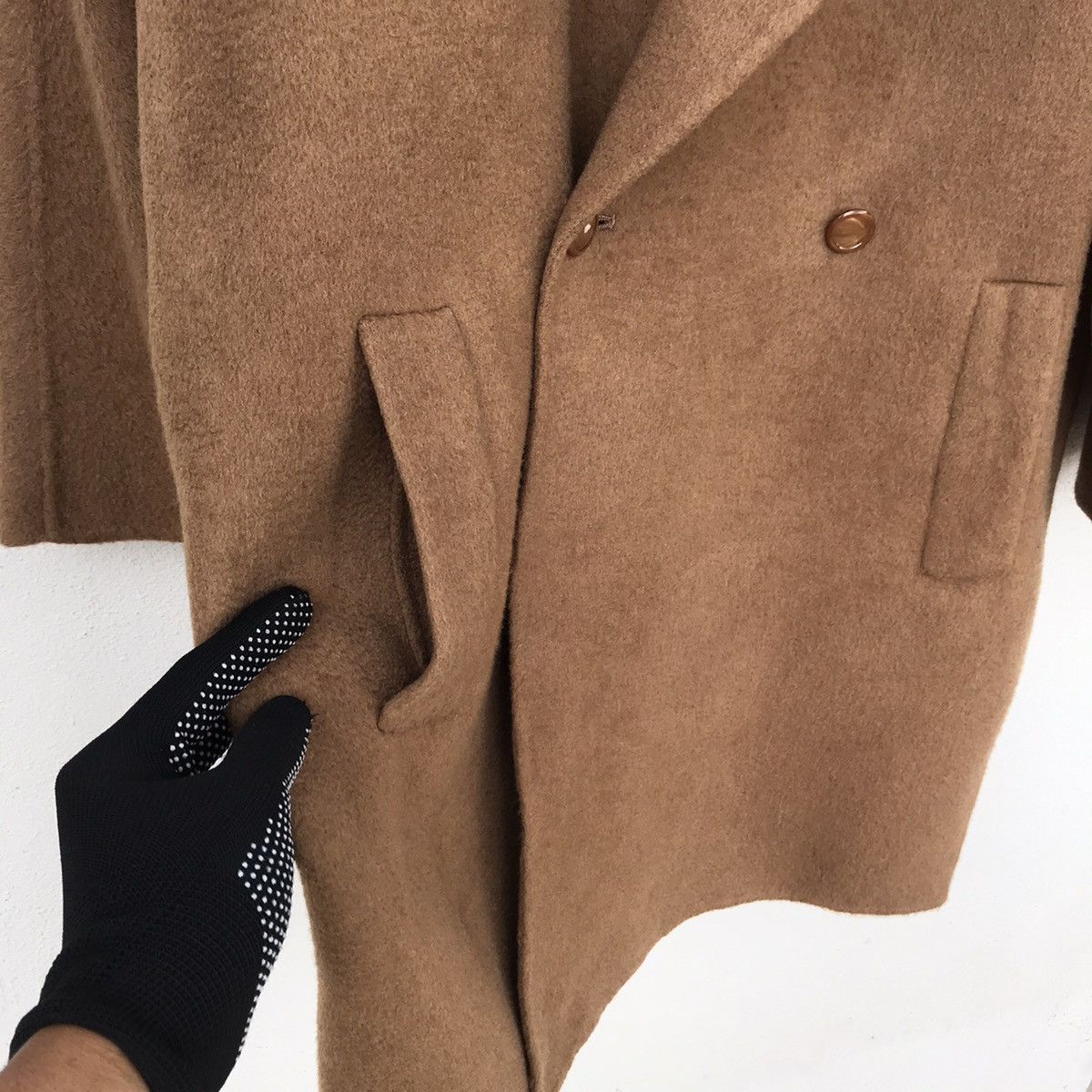 Carven × Vintage Vintage Carven Paris Camel wool dark brown double breasted Size US L / EU 52-54 / 3 - 5 Thumbnail