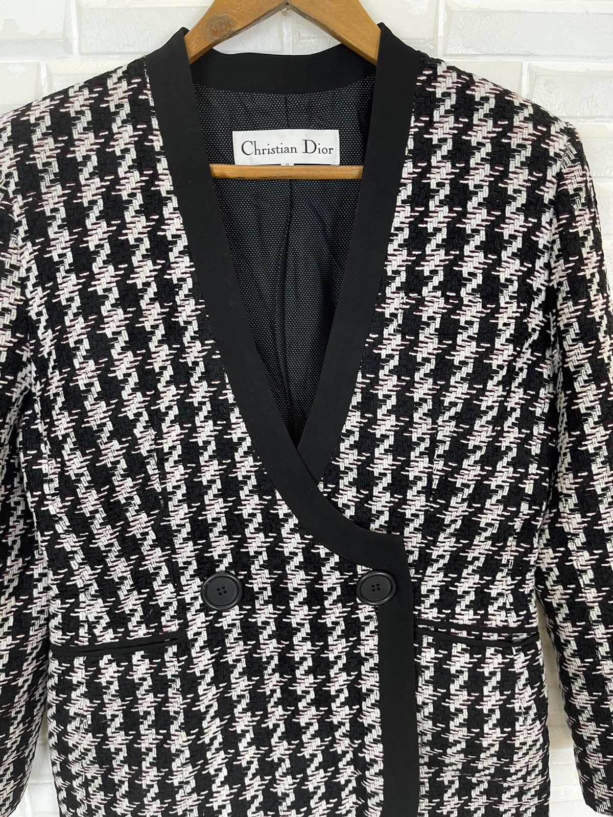 Dior VINTAGE TWEED JACKET CHRISTIAN DIOR PARIS Size M / US 6-8 / IT 42-44 - 8 Thumbnail