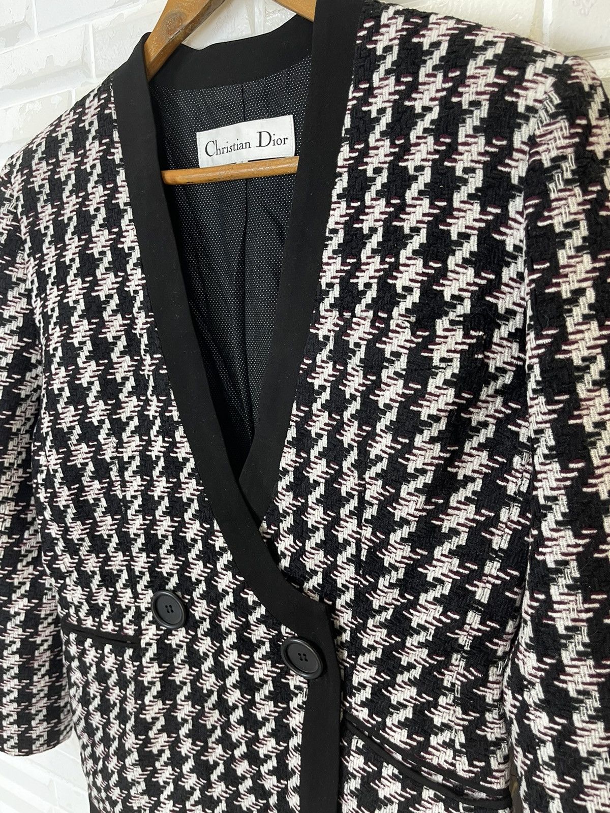 Dior VINTAGE TWEED JACKET CHRISTIAN DIOR PARIS Size M / US 6-8 / IT 42-44 - 3 Thumbnail