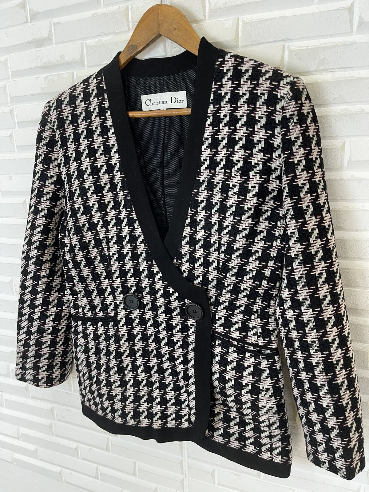 Dior VINTAGE TWEED JACKET CHRISTIAN DIOR PARIS Size M / US 6-8 / IT 42-44 - 2 Thumbnail