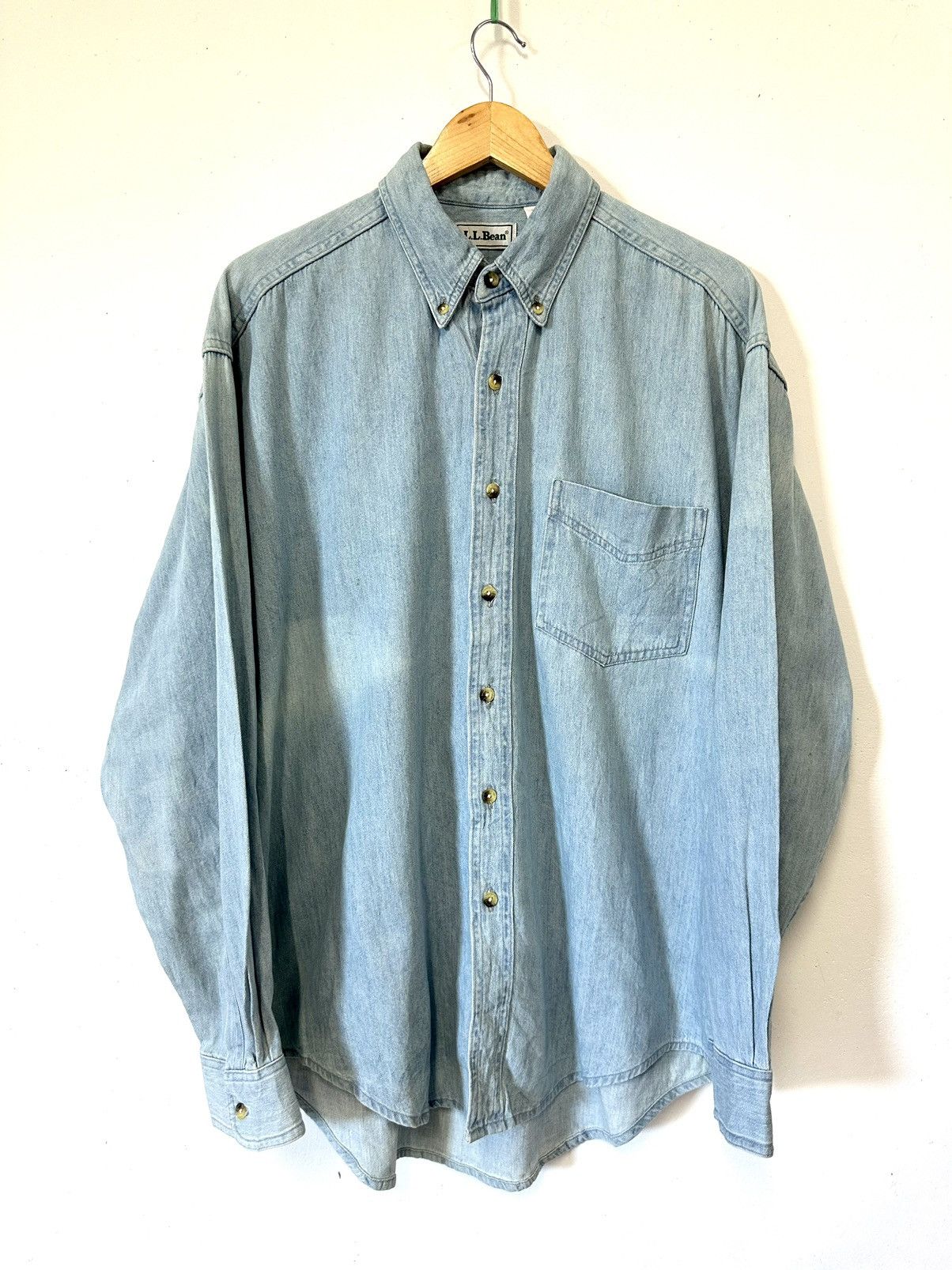 Vintage Vintage Ll Bean Denim Shirt 