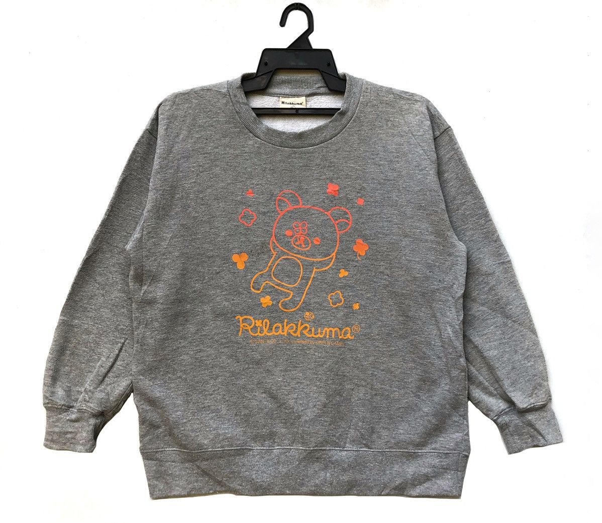 image of Movie x Vintage Rilakkuma San X Cartoon in Grey, Men's (Size Medium)