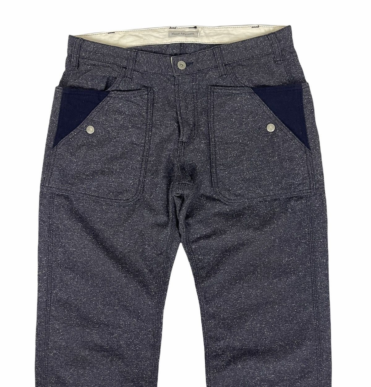Mason's MASON APARTMENTS WOOL BUCKLE BACK CASUAL PANTS Size US 34 / EU 50 - 3 Thumbnail