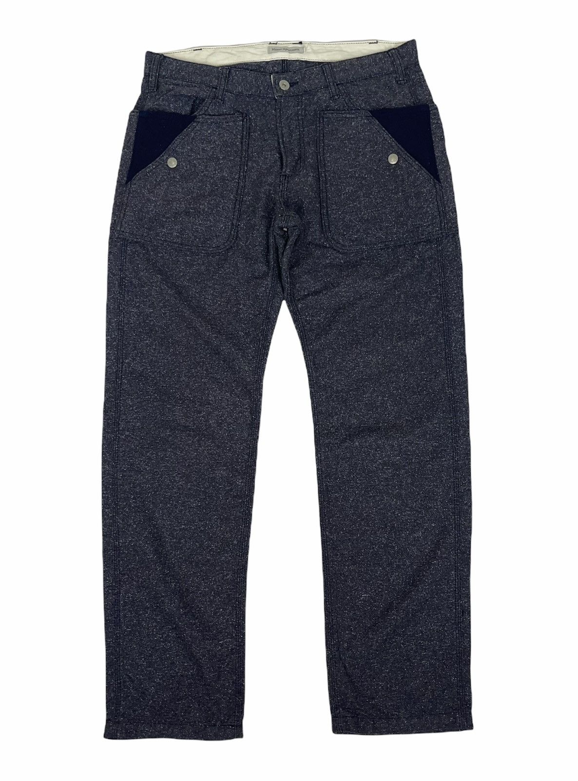 Mason's MASON APARTMENTS WOOL BUCKLE BACK CASUAL PANTS Size US 34 / EU 50 - 1 Thumbnail