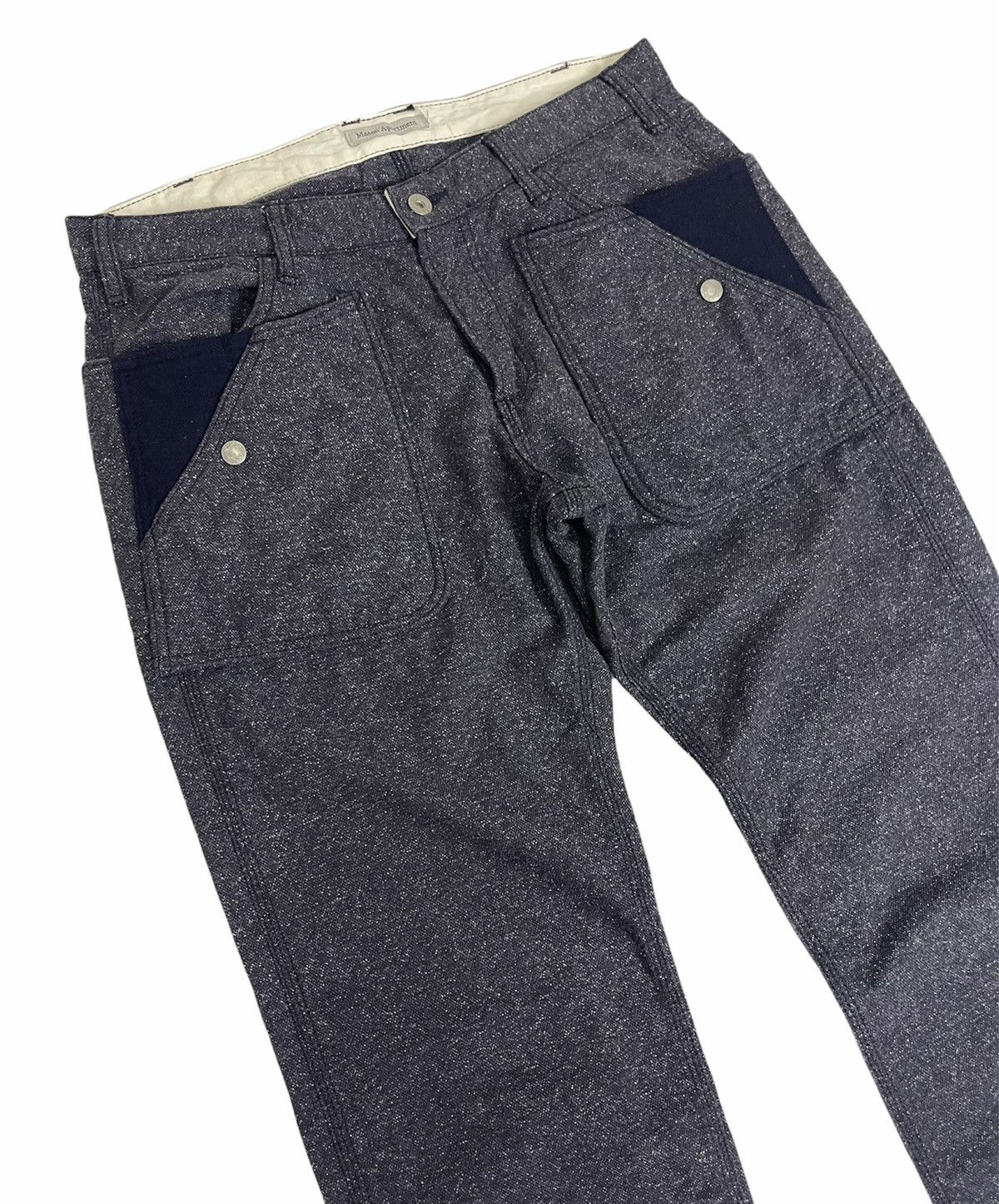 Mason's MASON APARTMENTS WOOL BUCKLE BACK CASUAL PANTS Size US 34 / EU 50 - 5 Thumbnail