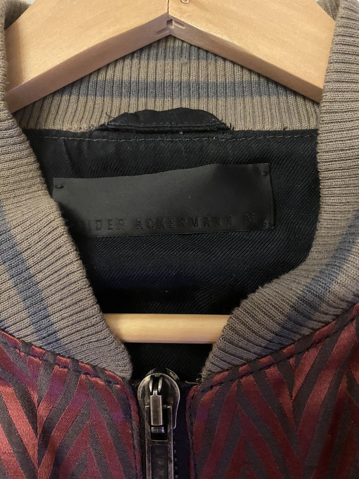 Haider Ackermann Haider Ackermann SS15 Chevron Bomber Size US M / EU 48-50 / 2 - 2 Thumbnail