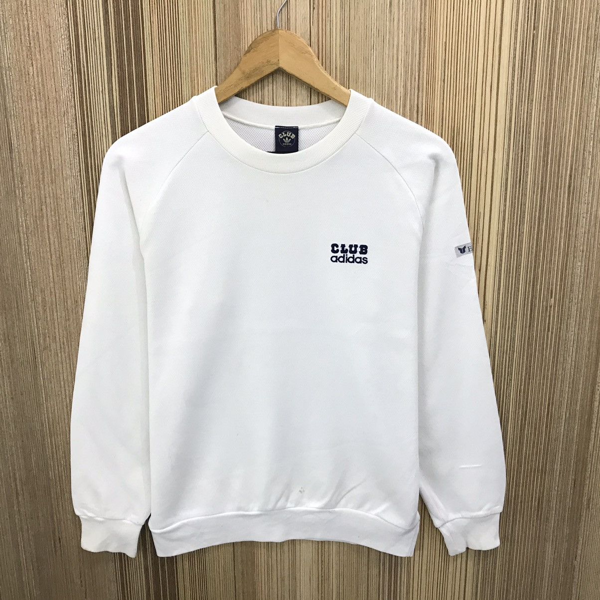 Adidas × Vintage Vintage Adidas Sweatshirt Adidas Club Jumper Adidas Trefoil Size US M / EU 48-50 / 2 - 1 Thumbnail