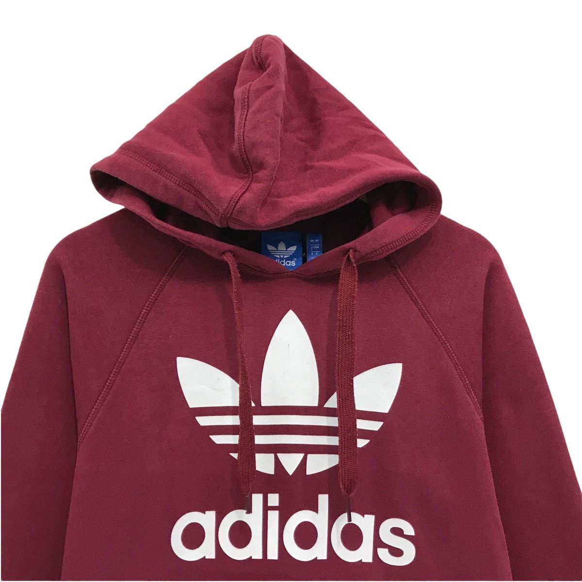 Adidas × Japanese Brand Vintage Adidas Trefoil Big Logo Hoodies Sweatshirt Pullover Size US M / EU 48-50 / 2 - 2 Thumbnail