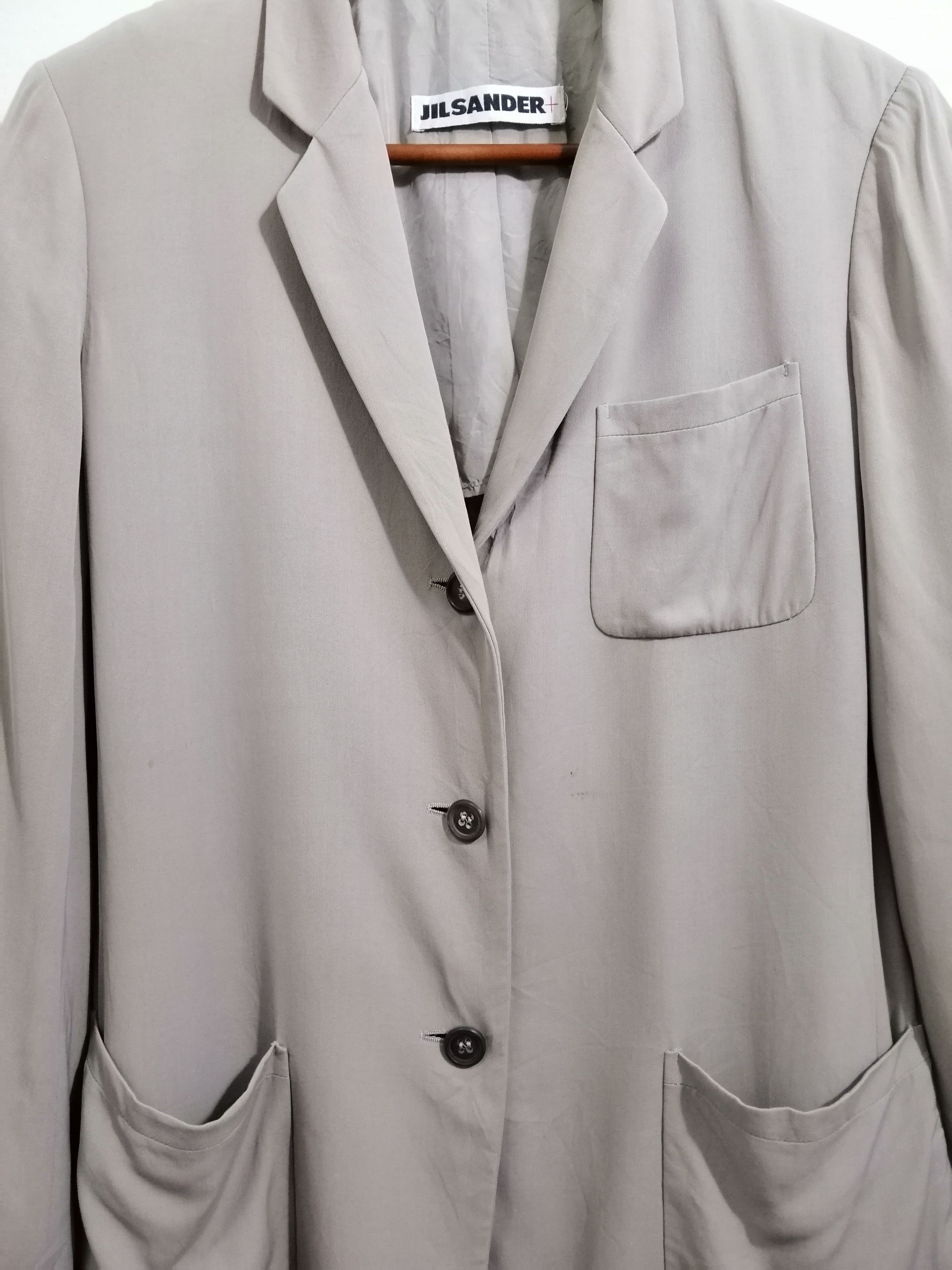 Jil Sander Jil Sander Jacket Coat Gray Color 10 Size US S / EU 44-46 / 1 - 9 Thumbnail