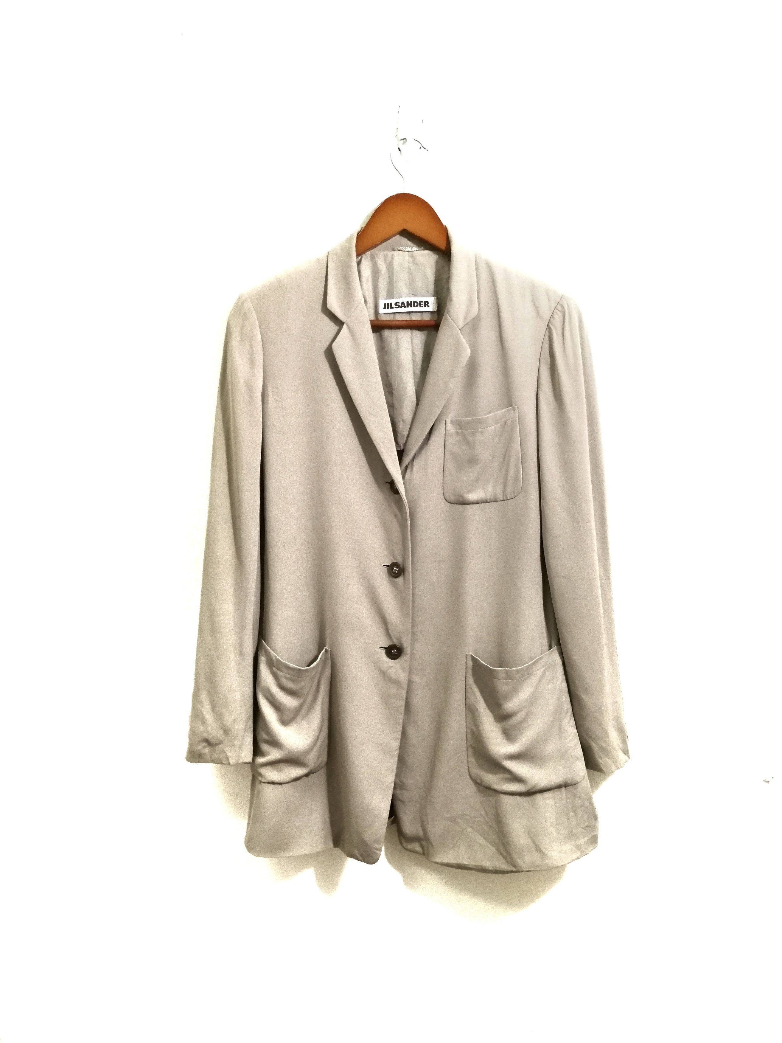Jil Sander Jil Sander Jacket Coat Gray Color 10 Size US S / EU 44-46 / 1 - 1 Thumbnail