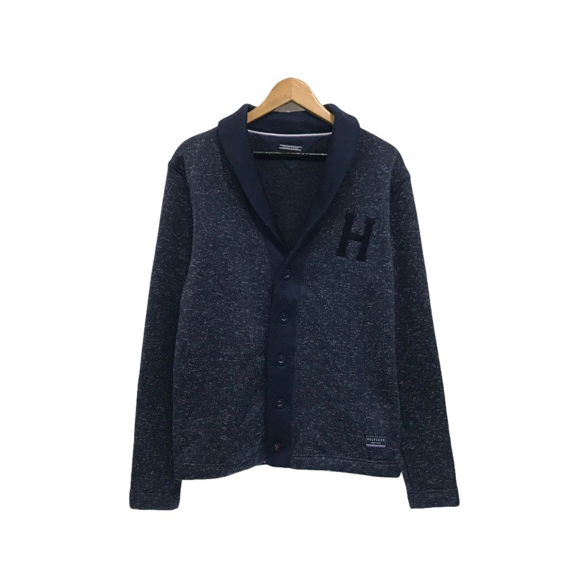 Tommy Hilfiger × Vintage Vintage Tommy Hilfiger Sweatshirt Pullover Jumper Cardigan l Size US M / EU 48-50 / 2 - 2 Thumbnail