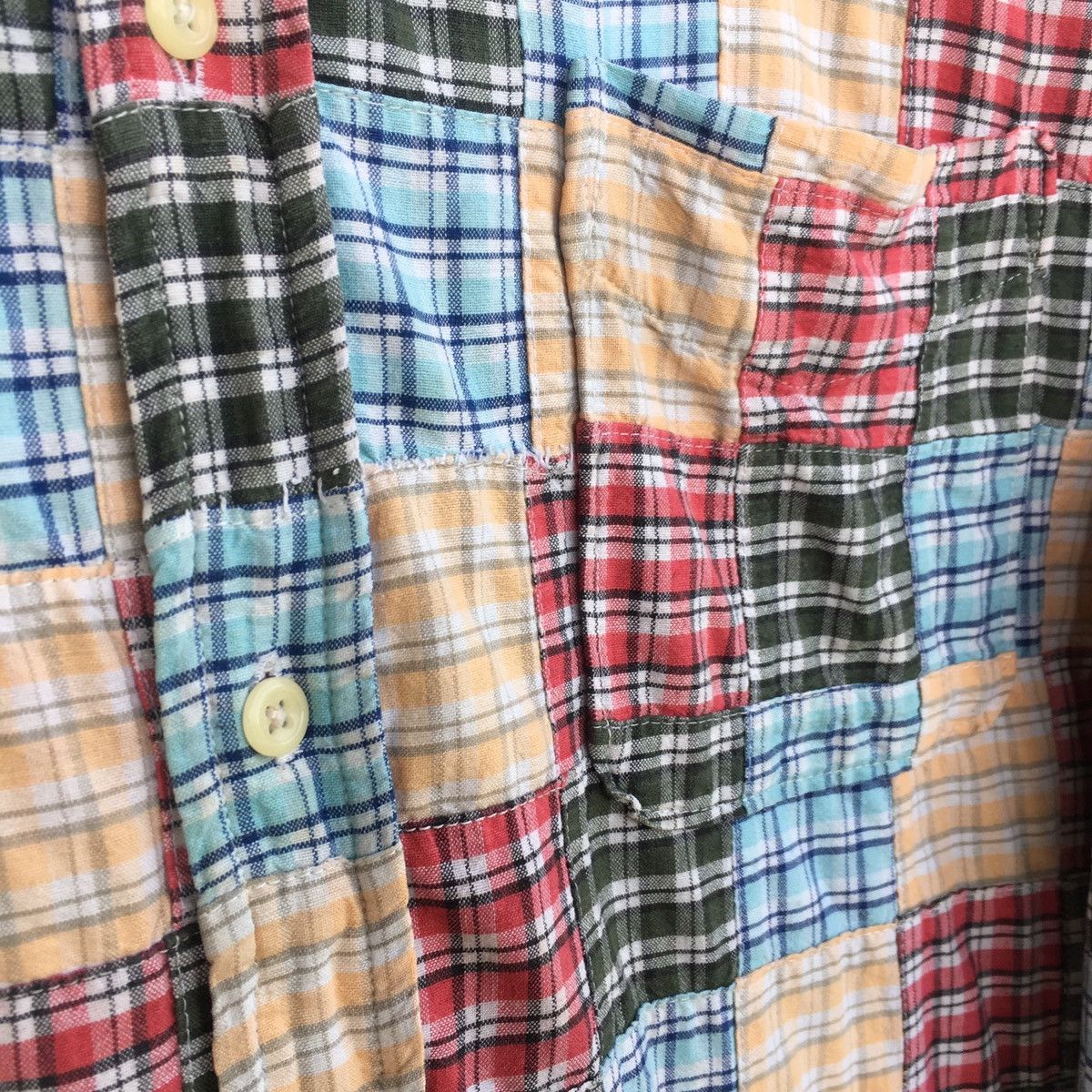 J.Crew Vintage J.Crew Patchwork Design Button Up Shirt Size US L / EU 52-54 / 3 - 7 Thumbnail