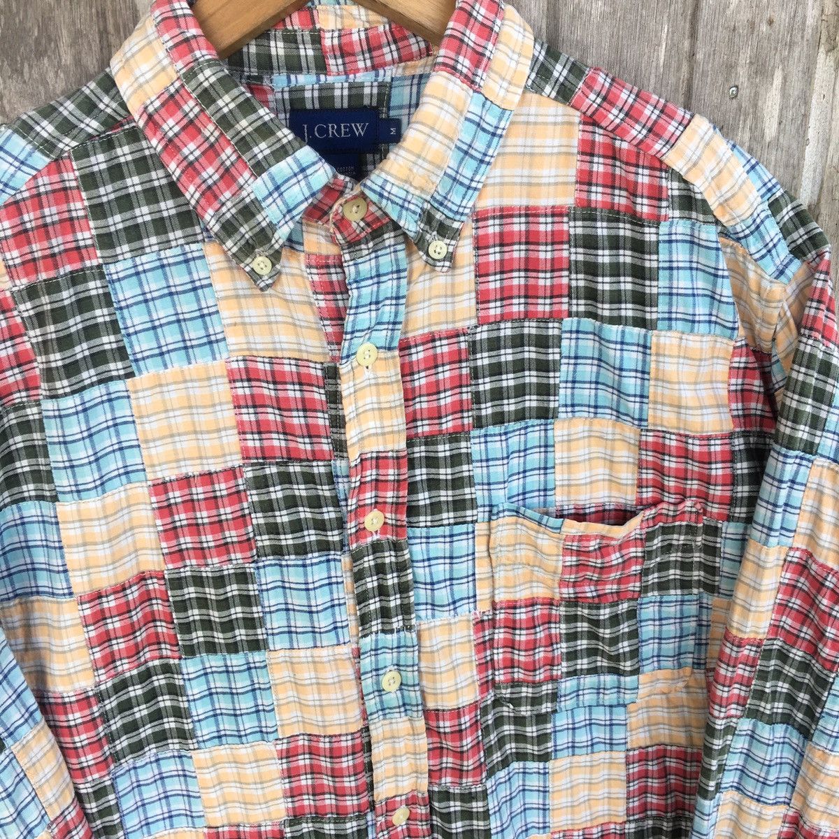 J.Crew Vintage J.Crew Patchwork Design Button Up Shirt Size US L / EU 52-54 / 3 - 3 Thumbnail