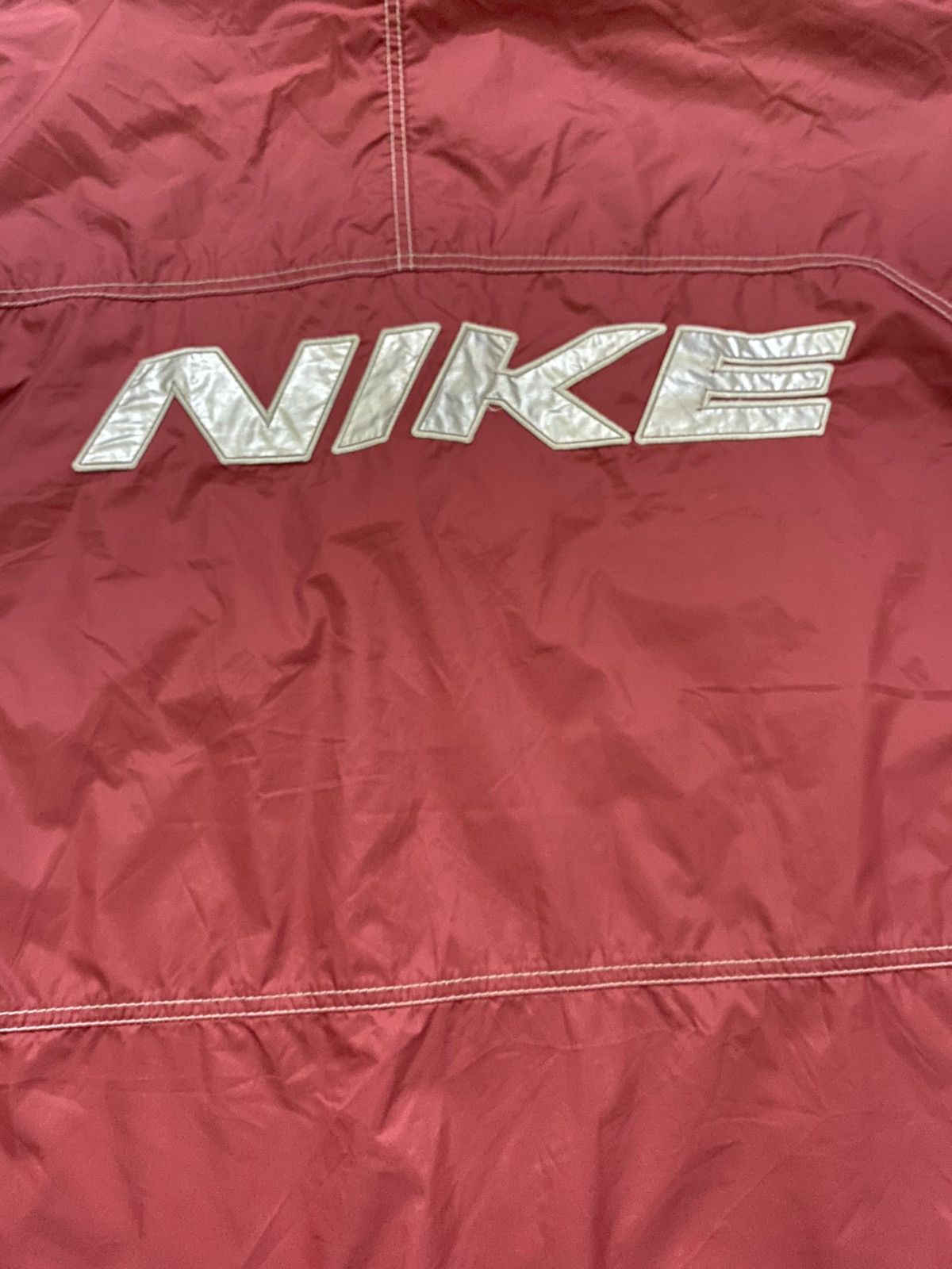 Nike × Vintage Vintage 90’s Nike Anorak Windbreaker Jacket Big Logo Design Size US M / EU 48-50 / 2 - 4 Thumbnail