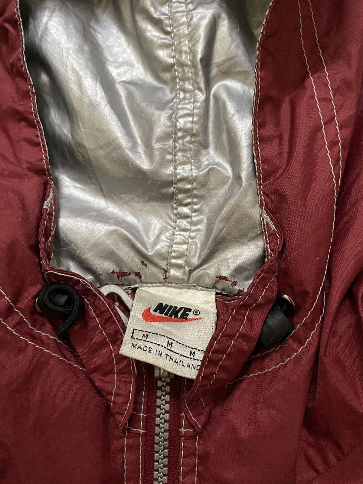 Nike × Vintage Vintage 90’s Nike Anorak Windbreaker Jacket Big Logo Design Size US M / EU 48-50 / 2 - 3 Thumbnail
