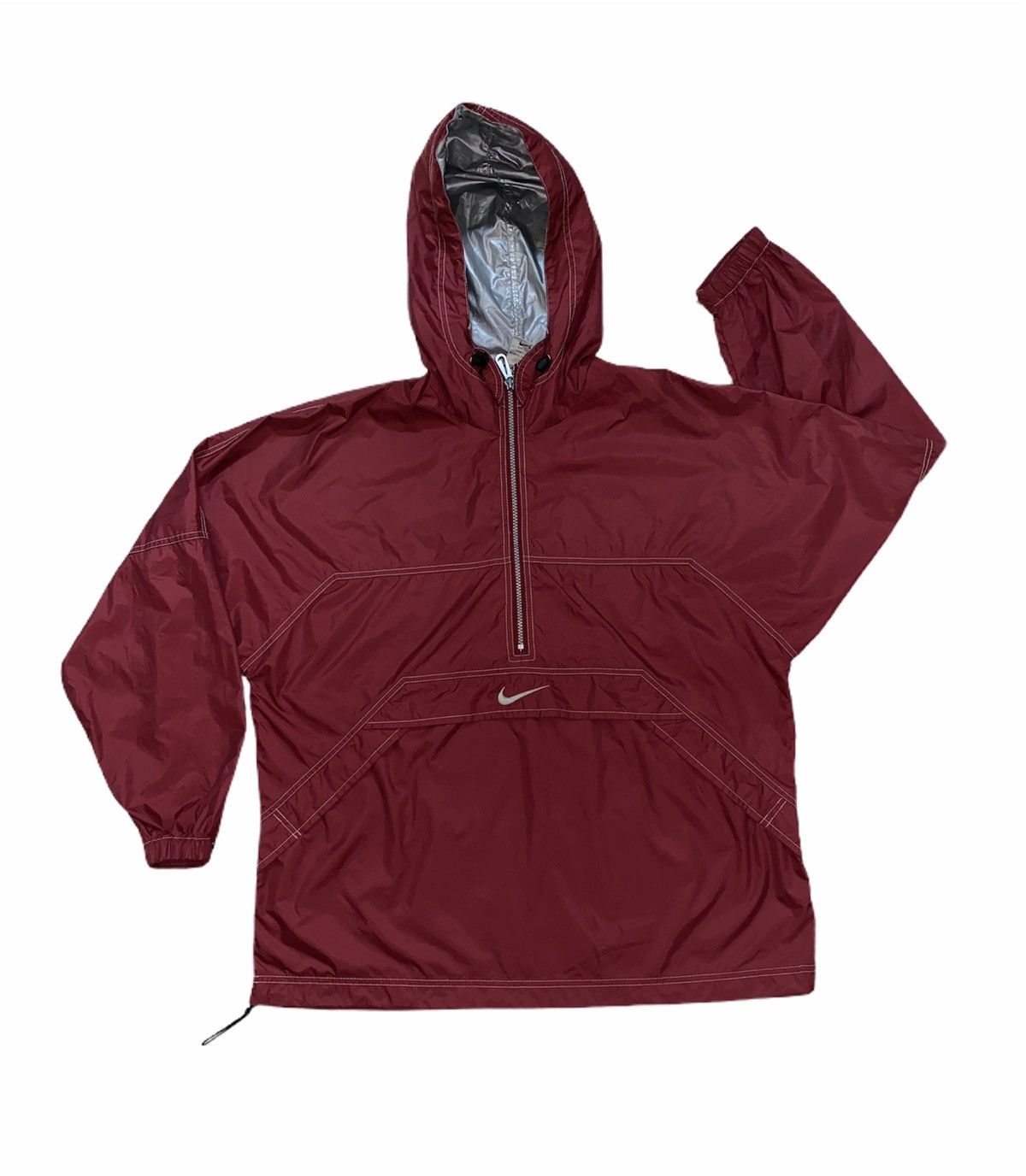 00'S Nike Anorak Parka Men's Size L polyester gray type Vintage Second Hand