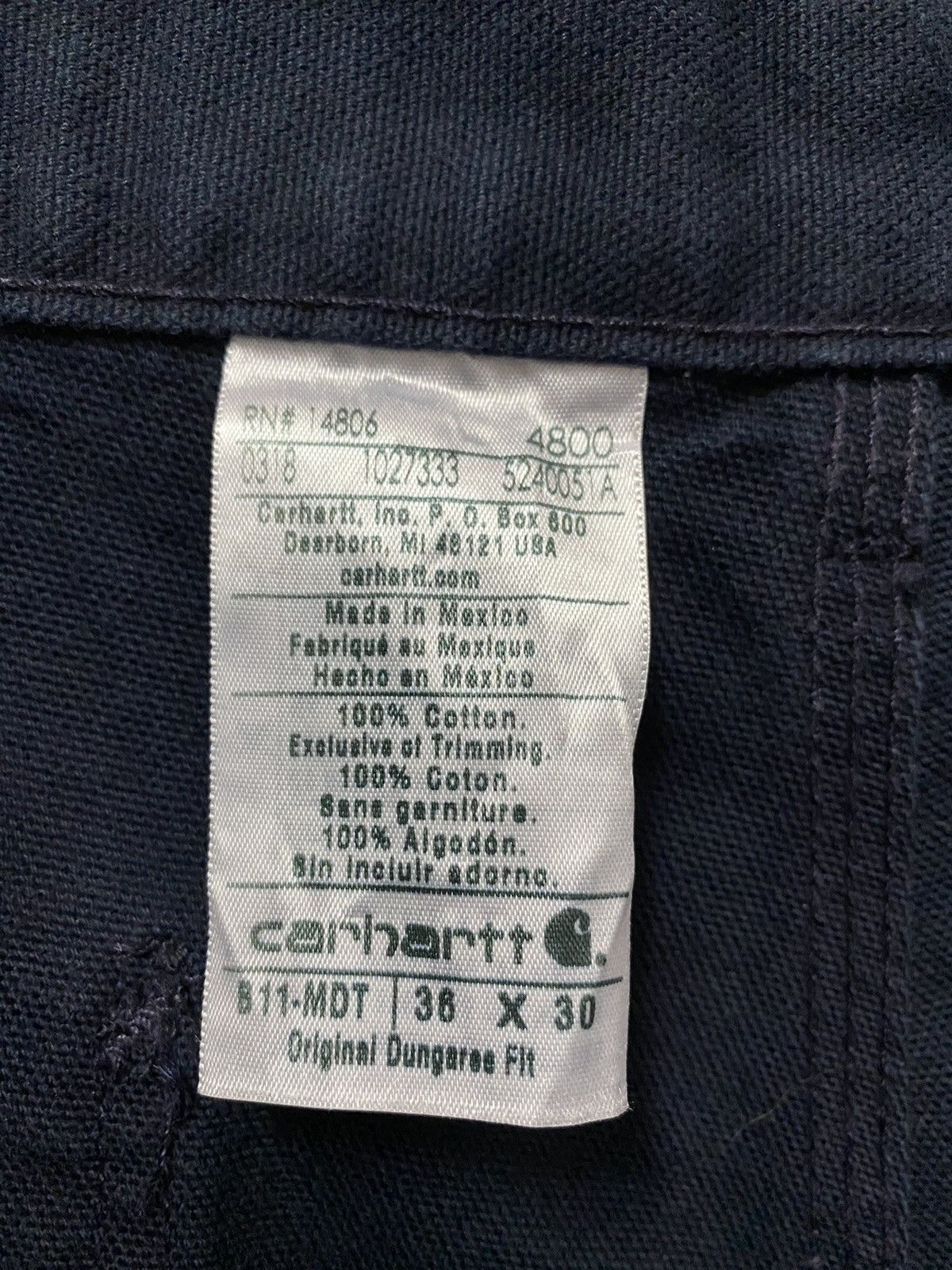 Carhartt × Vintage Vintage Carhartt Carpenter Dungaree Loose fit Pants Size US 36 / EU 52 - 15 Thumbnail