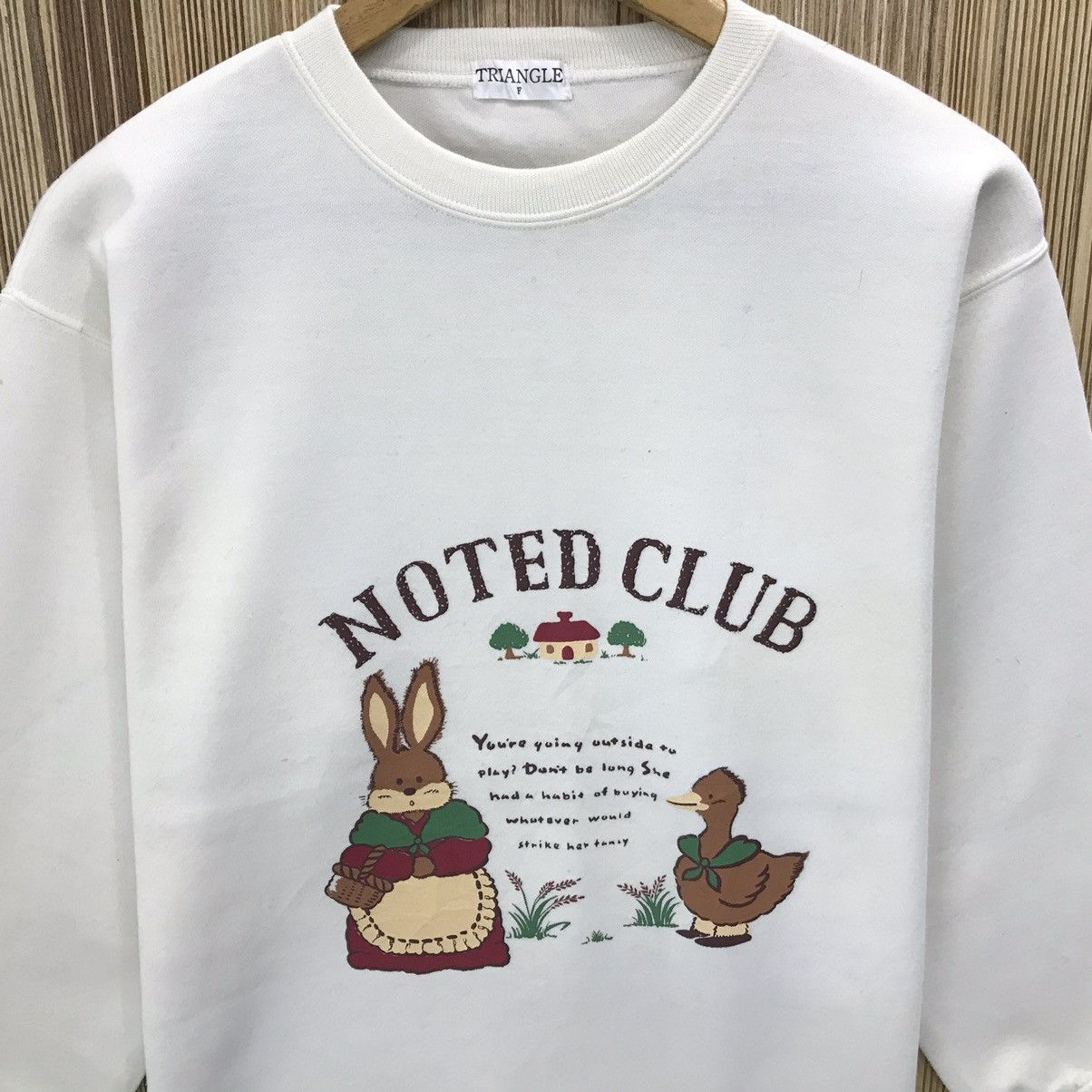 Cartoon Network × Japanese Brand × Vintage Vintage Triangle Sweatshirt Cartoon Noted Club Jumper Size US M / EU 48-50 / 2 - 3 Thumbnail