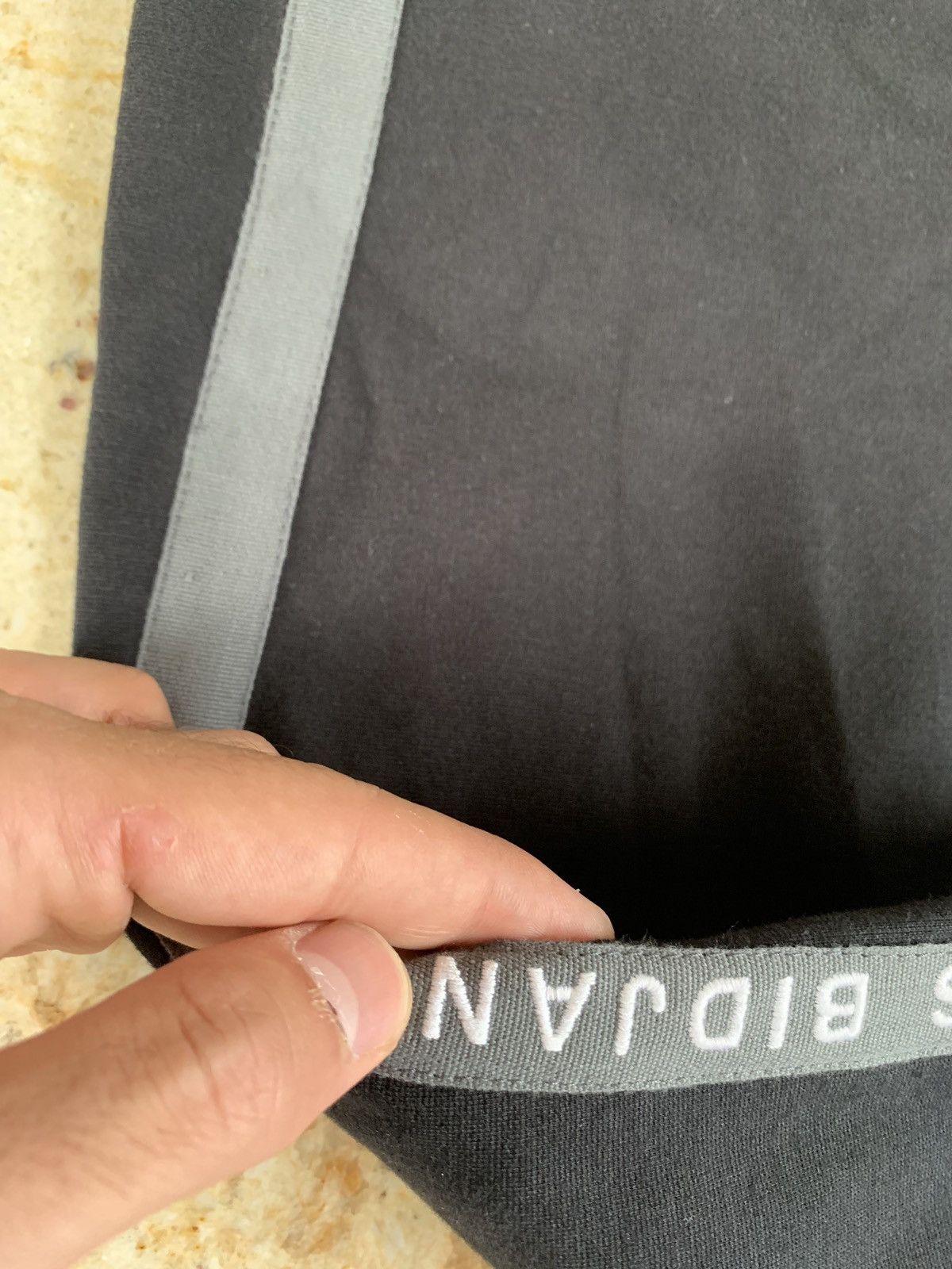 Boris Bidjan Saberi Logo Drop Sweat Pants in Black Size US 34 / EU 50 - 7 Thumbnail