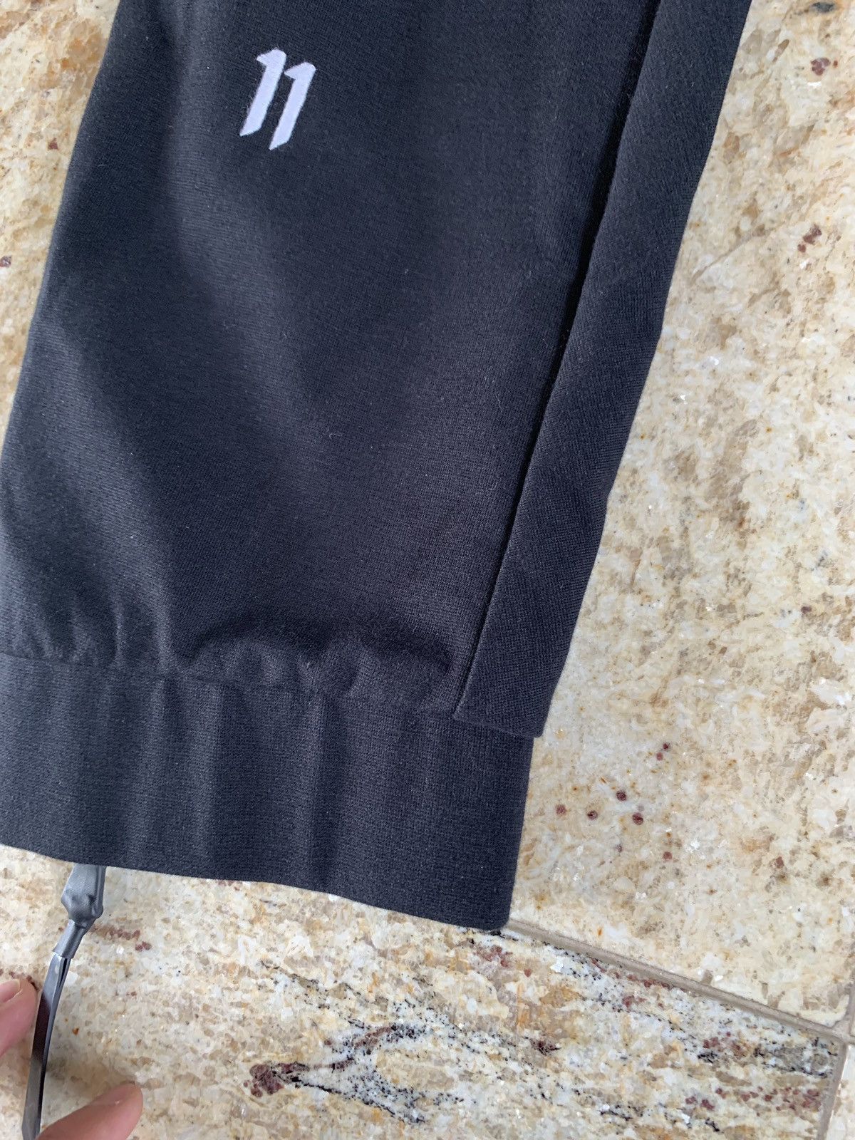 Boris Bidjan Saberi Logo Drop Sweat Pants in Black Size US 34 / EU 50 - 4 Thumbnail