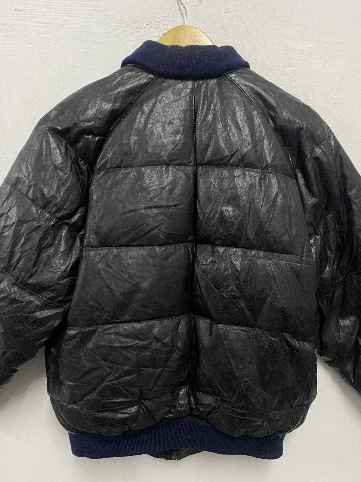 90’s Leather Puffer Jacket