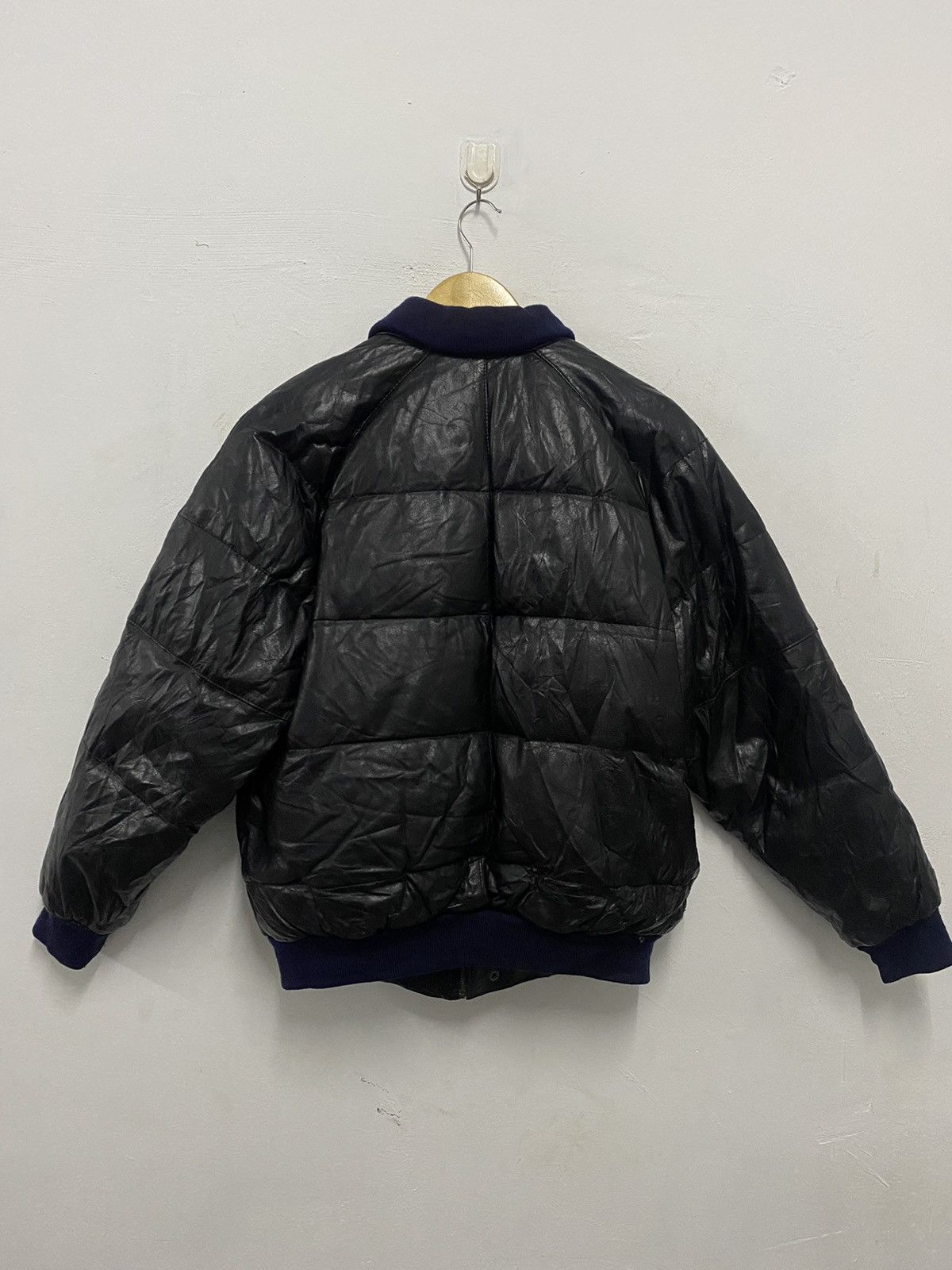 90’s Leather Puffer Jacket