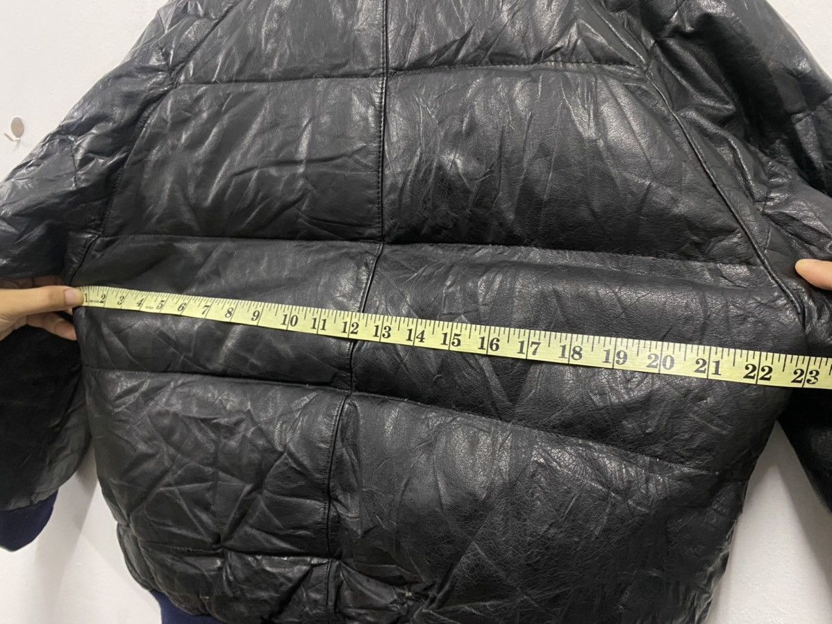 90’s Leather Puffer Jacket